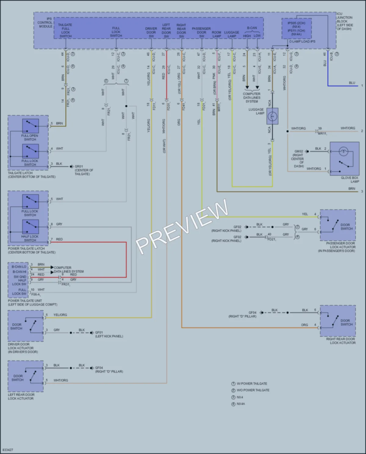 2023 Hyundai Tucson Interior Lights wiring diagram preview