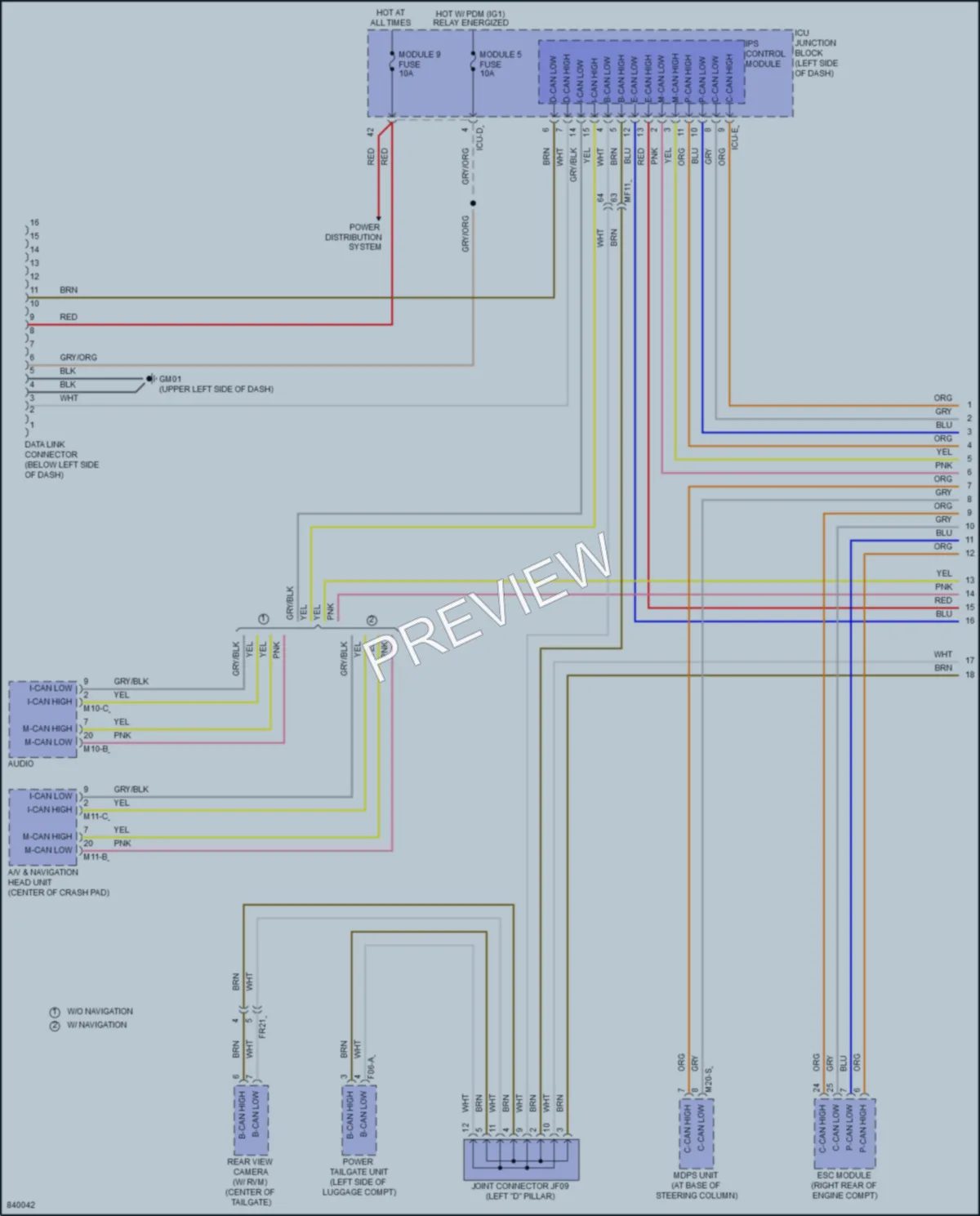 2023 Hyundai TucsonHybrid Computer Data Lines wiring diagram preview