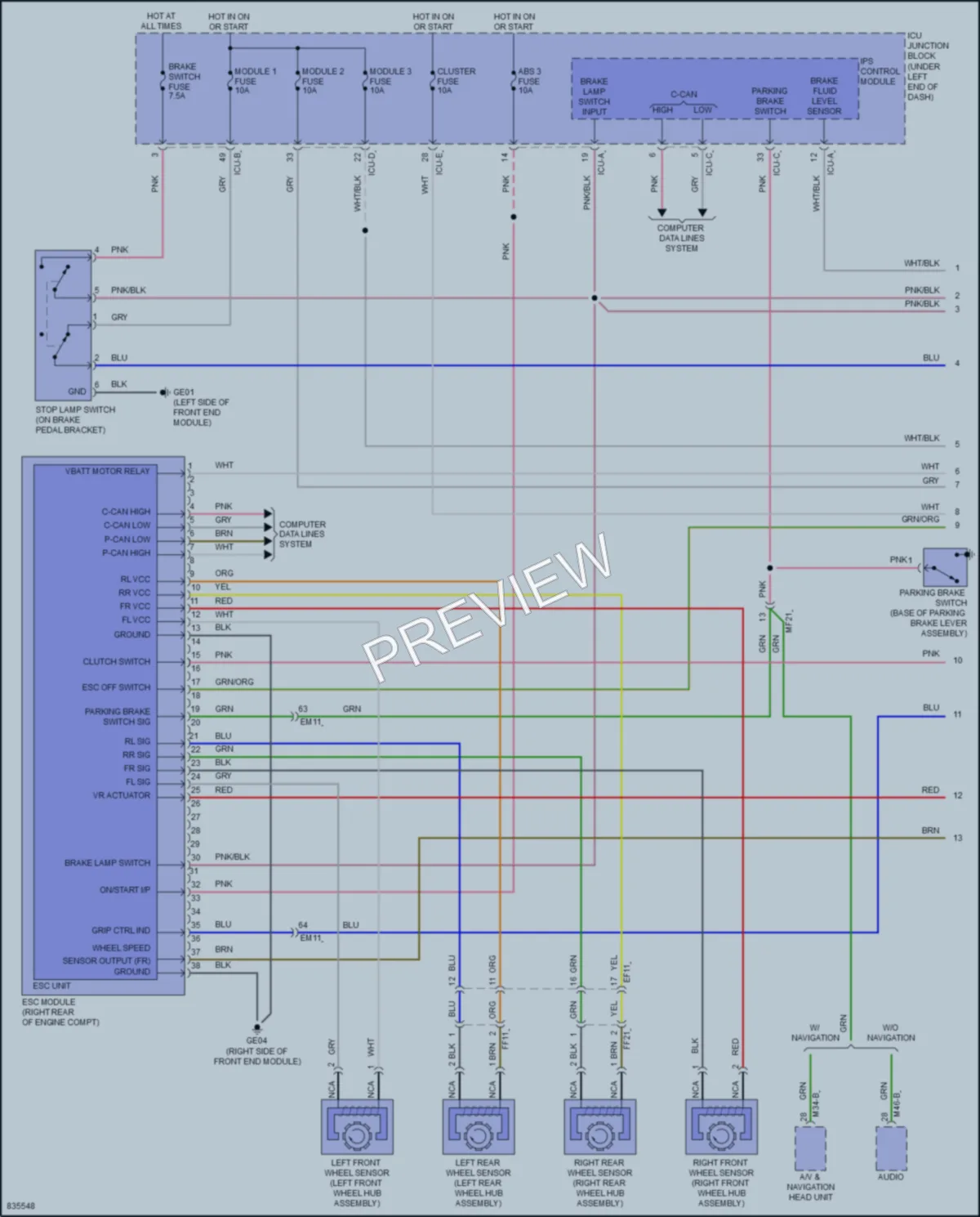 2023 Hyundai Venue Anti Lock Brakes wiring diagram preview