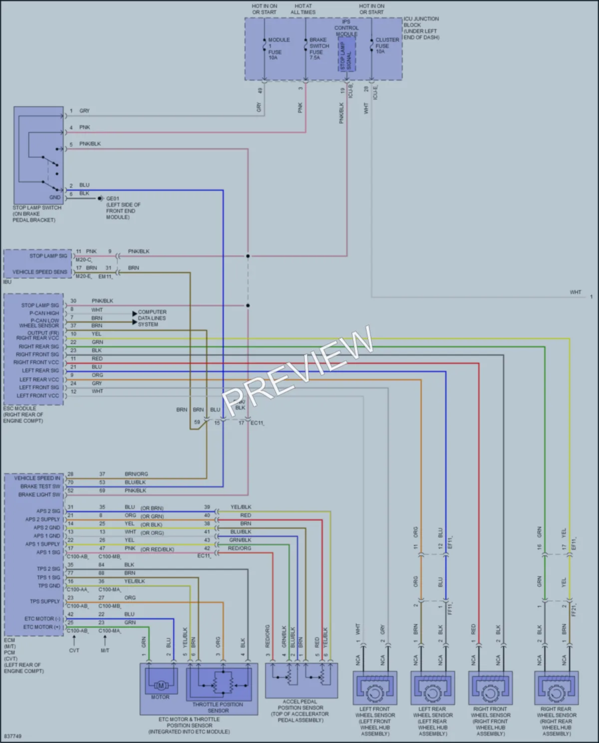 2023 Hyundai Venue Cruise Control wiring diagram preview