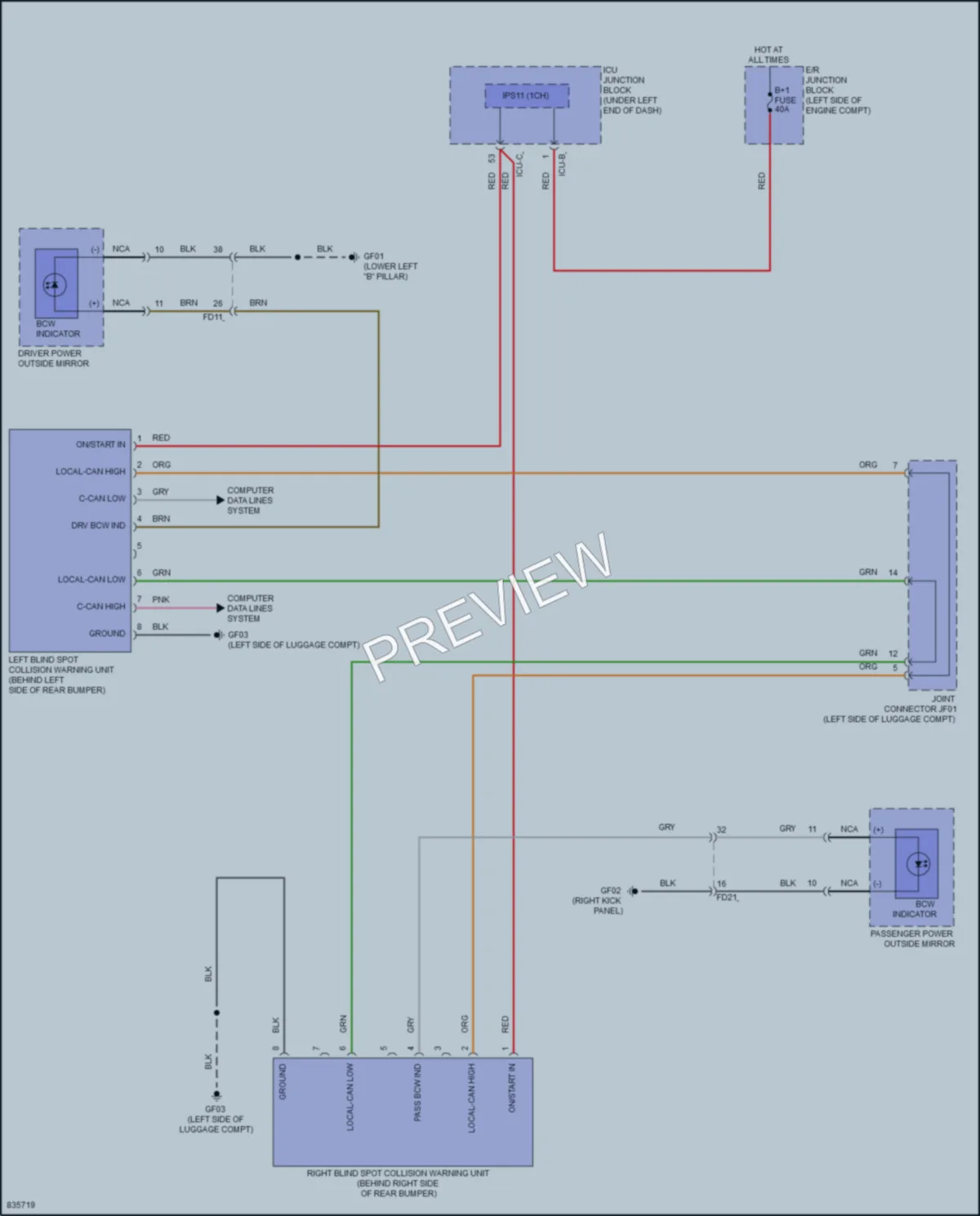 2023 Hyundai Venue Navigation wiring diagram preview