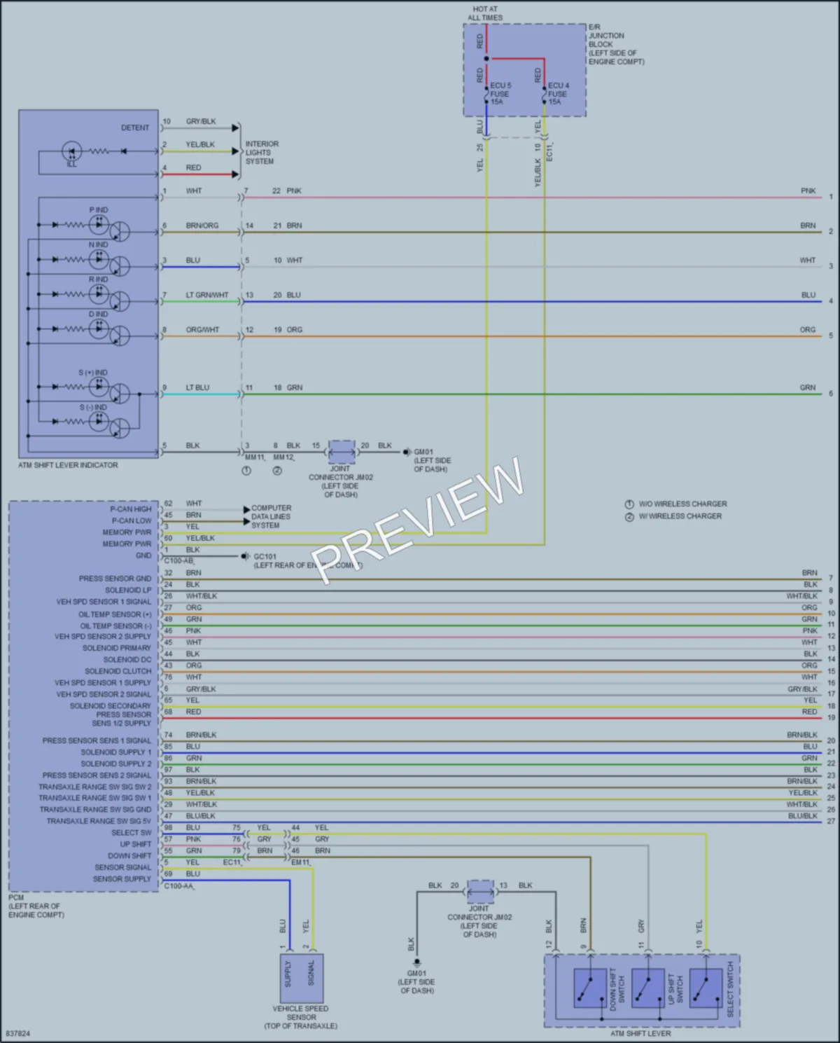 2023 Hyundai Venue Transmission wiring diagram preview