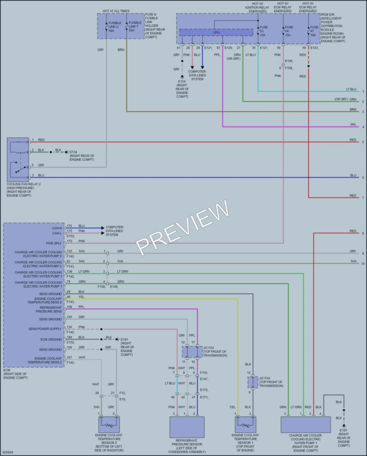 2023 Infiniti Q50 Cooling Fan wiring diagram preview