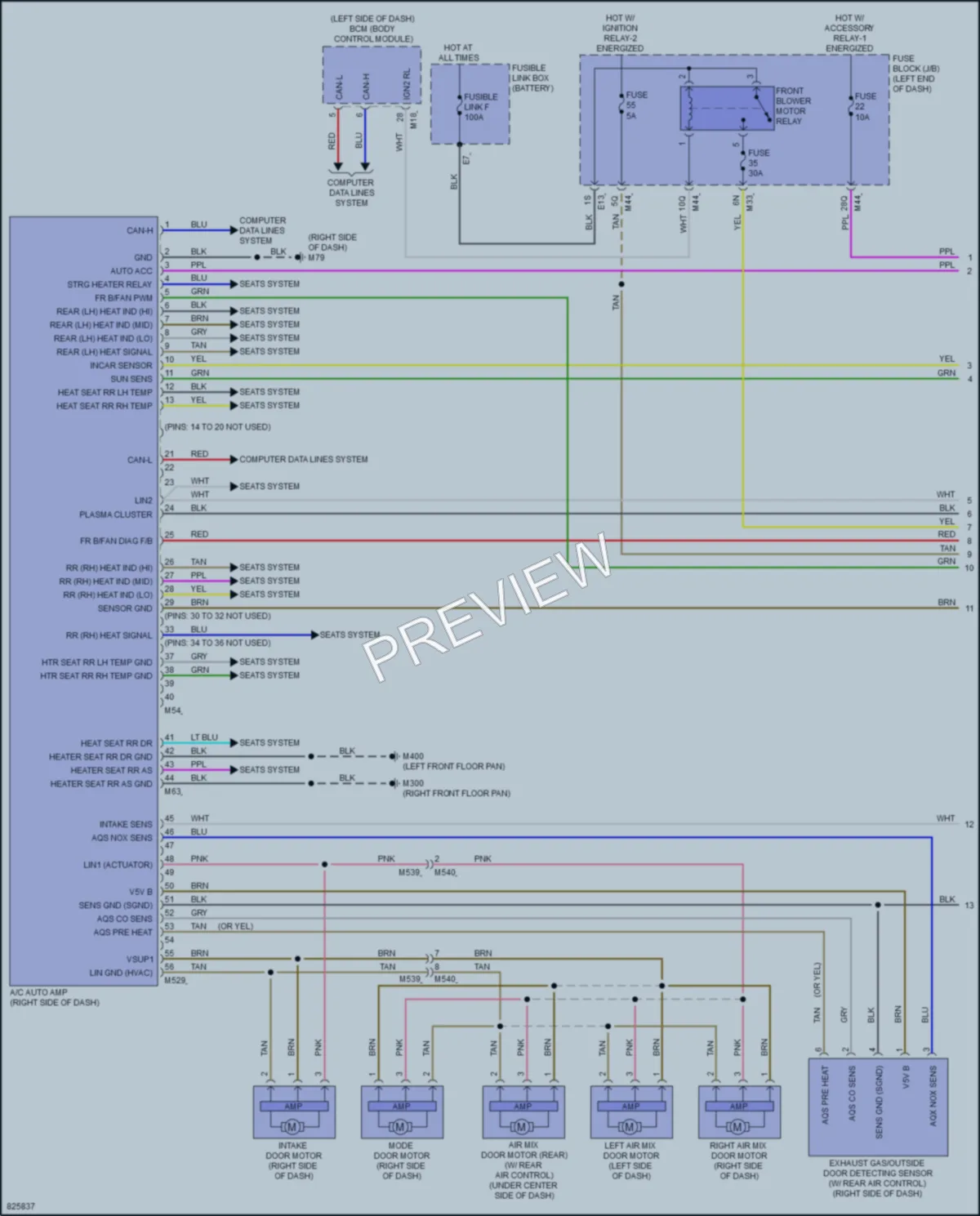 2023 Infiniti QX50 Air Conditioning wiring diagram preview