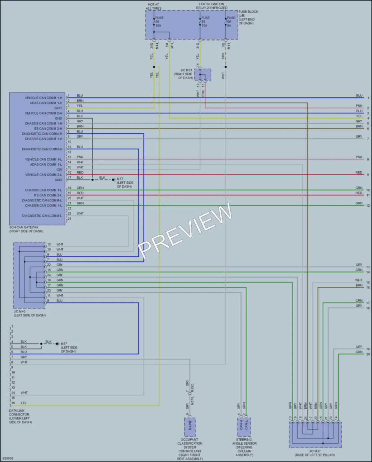 2023 Infiniti QX50 Computer Data Lines wiring diagram preview