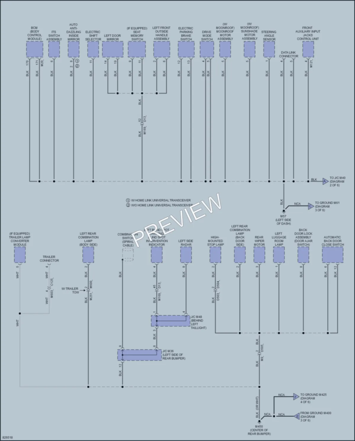 2023 Infiniti QX50 Ground Distribution wiring diagram preview