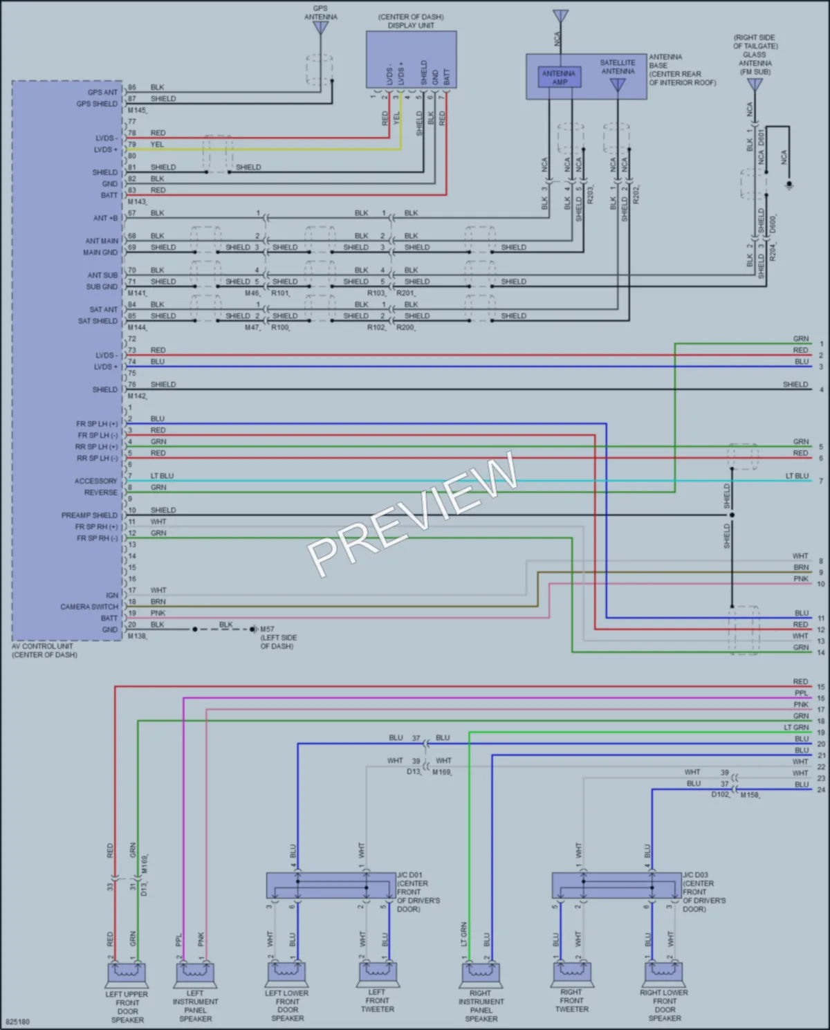 2023 Infiniti QX50 Radio wiring diagram preview