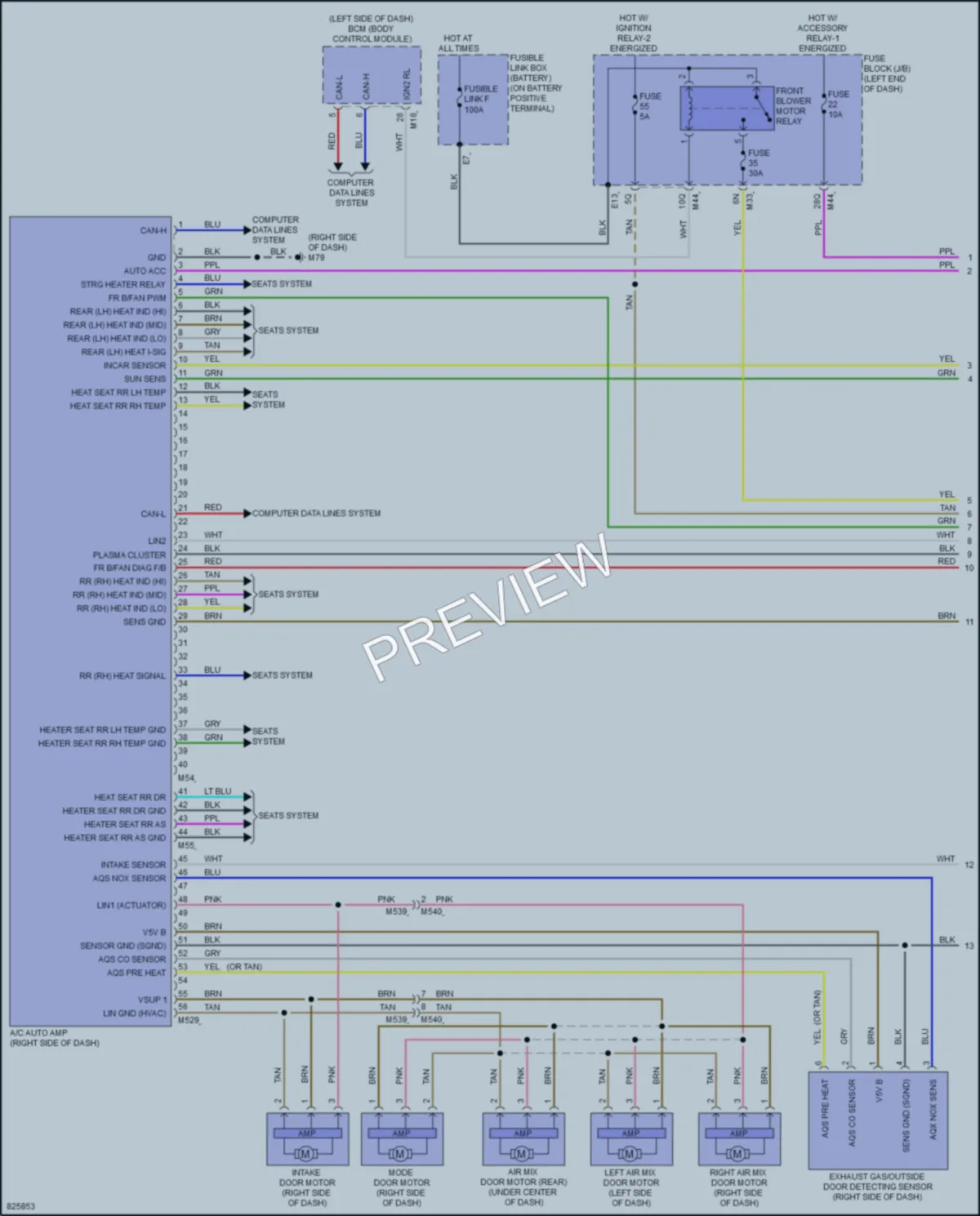 2023 Infiniti QX55 Air Conditioning wiring diagram preview