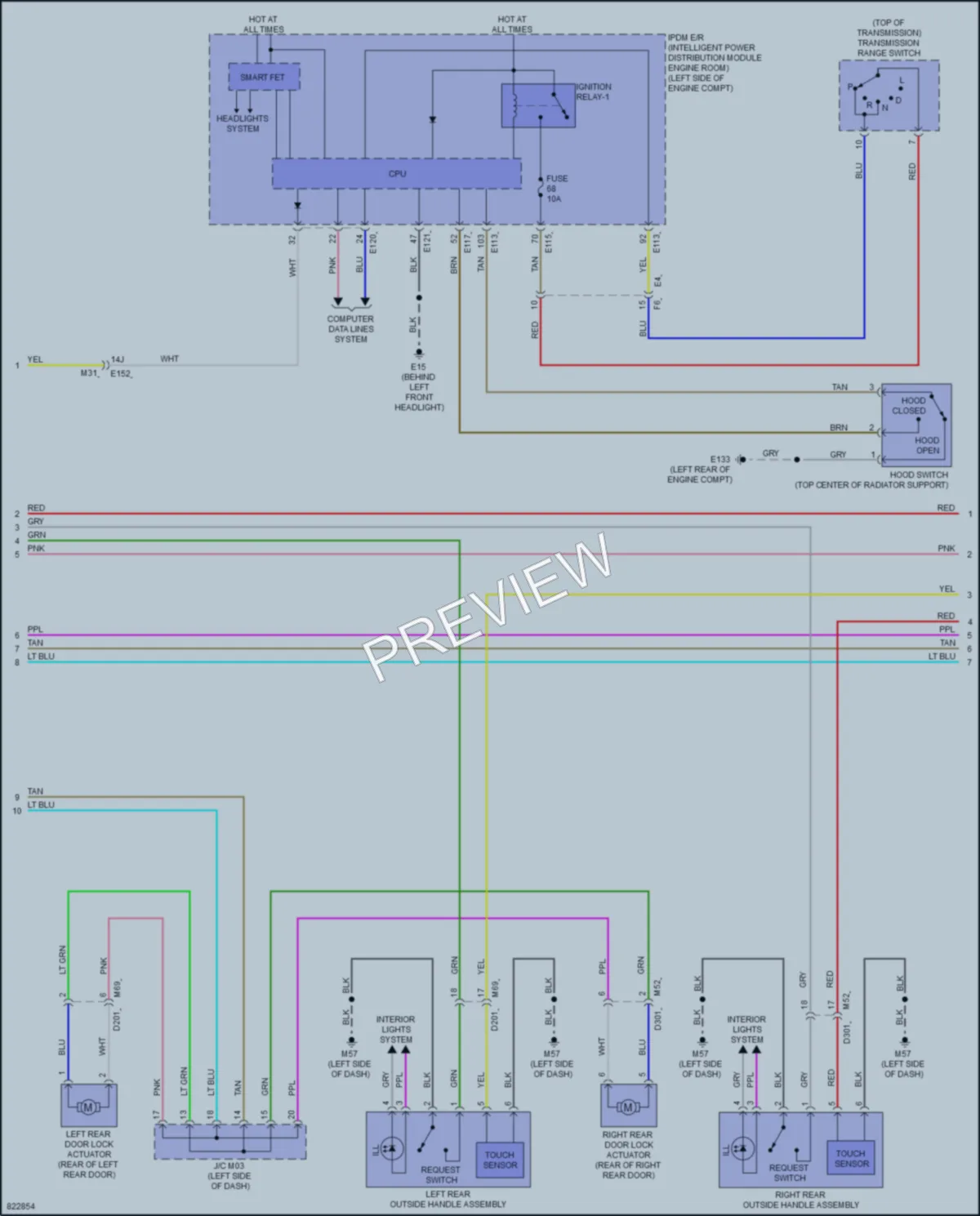 2023 Infiniti QX55 Anti Theft wiring diagram preview