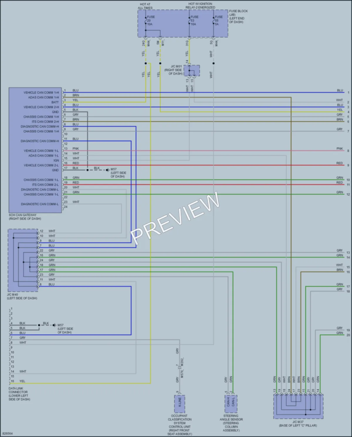 2023 Infiniti QX55 Computer Data Lines wiring diagram preview