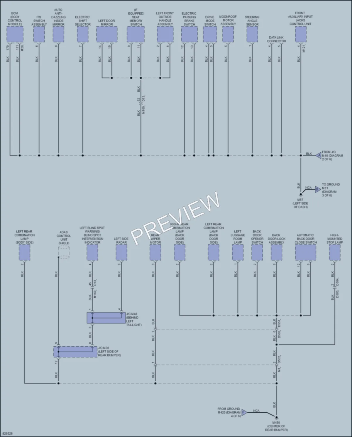 2023 Infiniti QX55 Ground Distribution wiring diagram preview