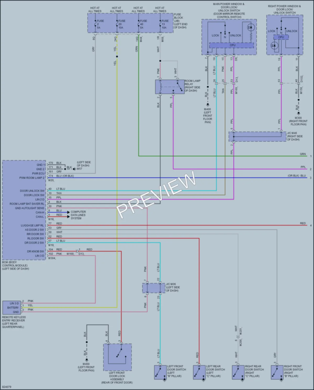 2023 Infiniti QX55 Interior Lights wiring diagram preview