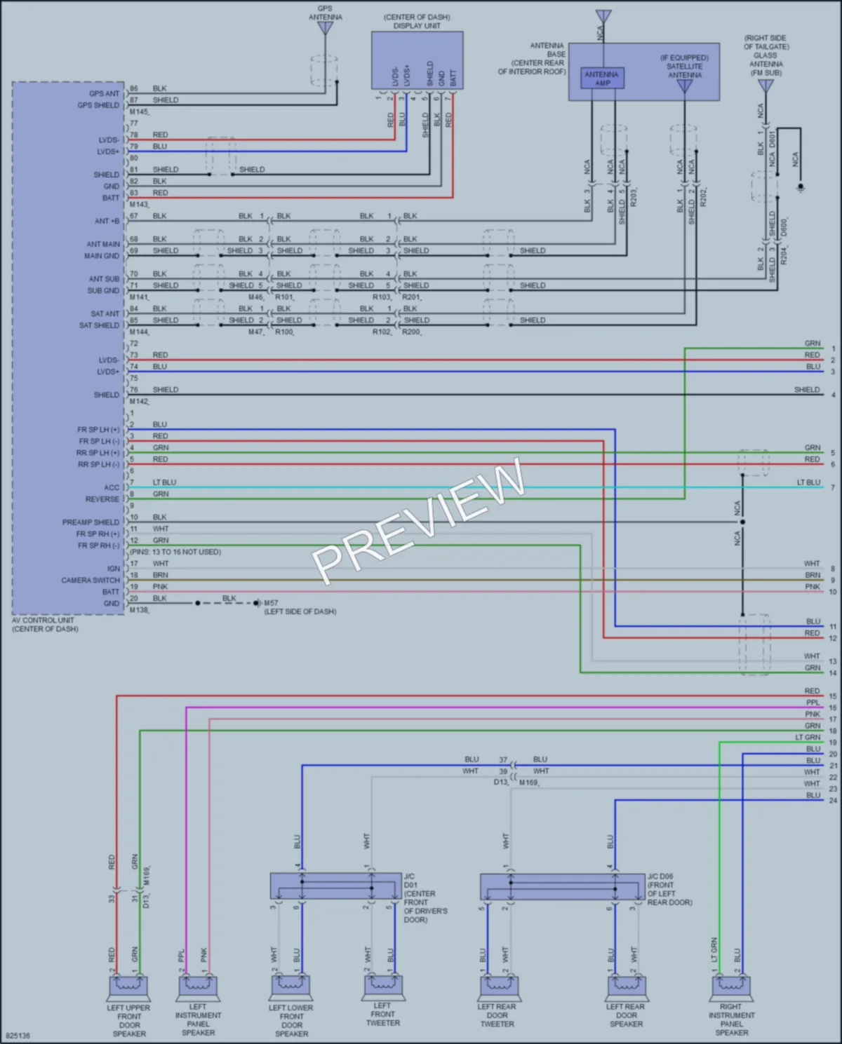 2023 Infiniti QX55 Radio wiring diagram preview