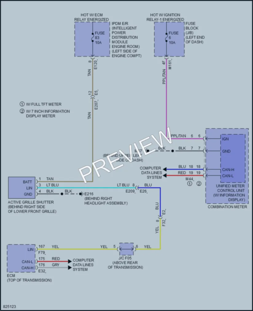 2023 Infiniti QX60 Active Bodyworks wiring diagram preview
