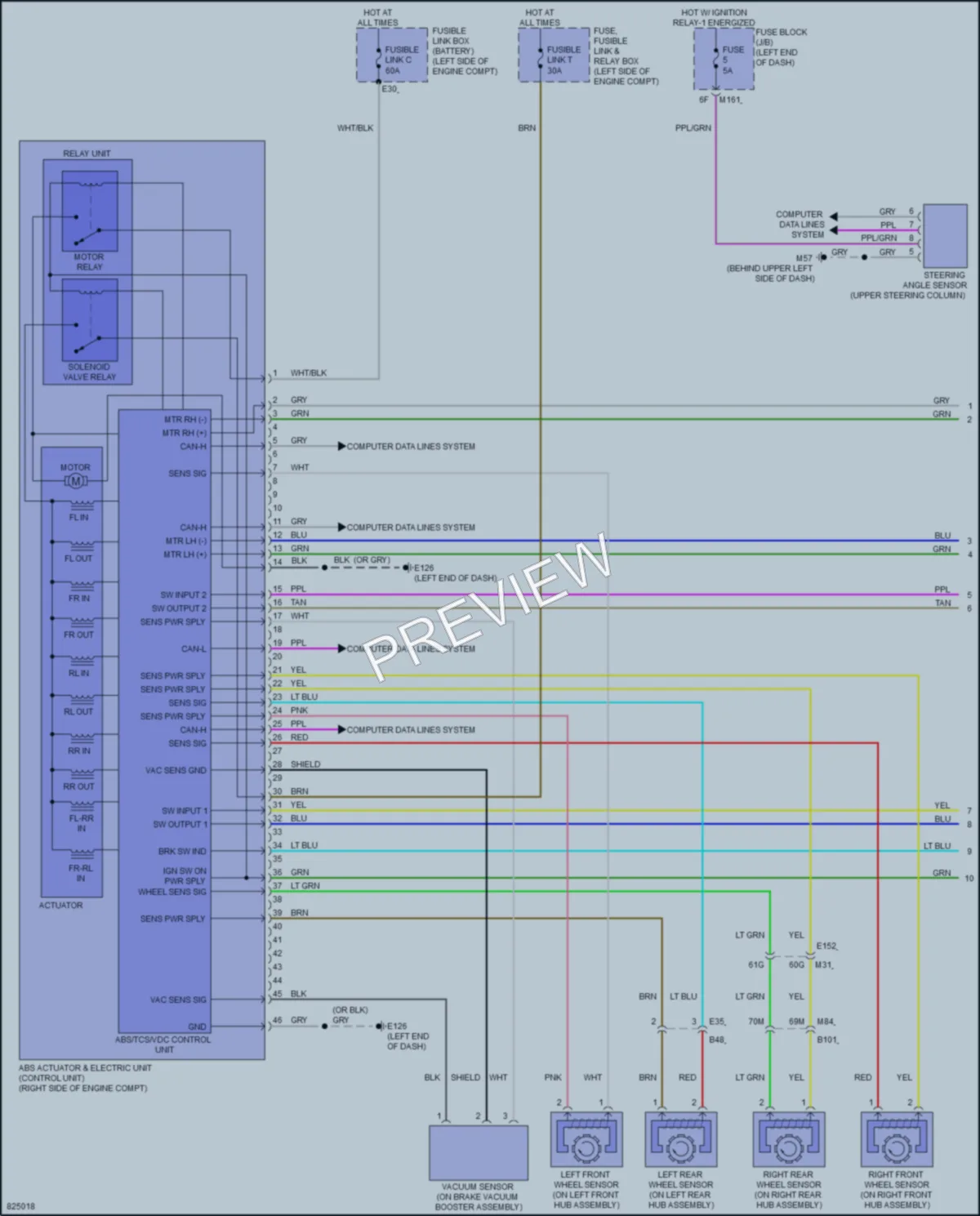 2023 Infiniti QX60 Anti Lock Brakes wiring diagram preview