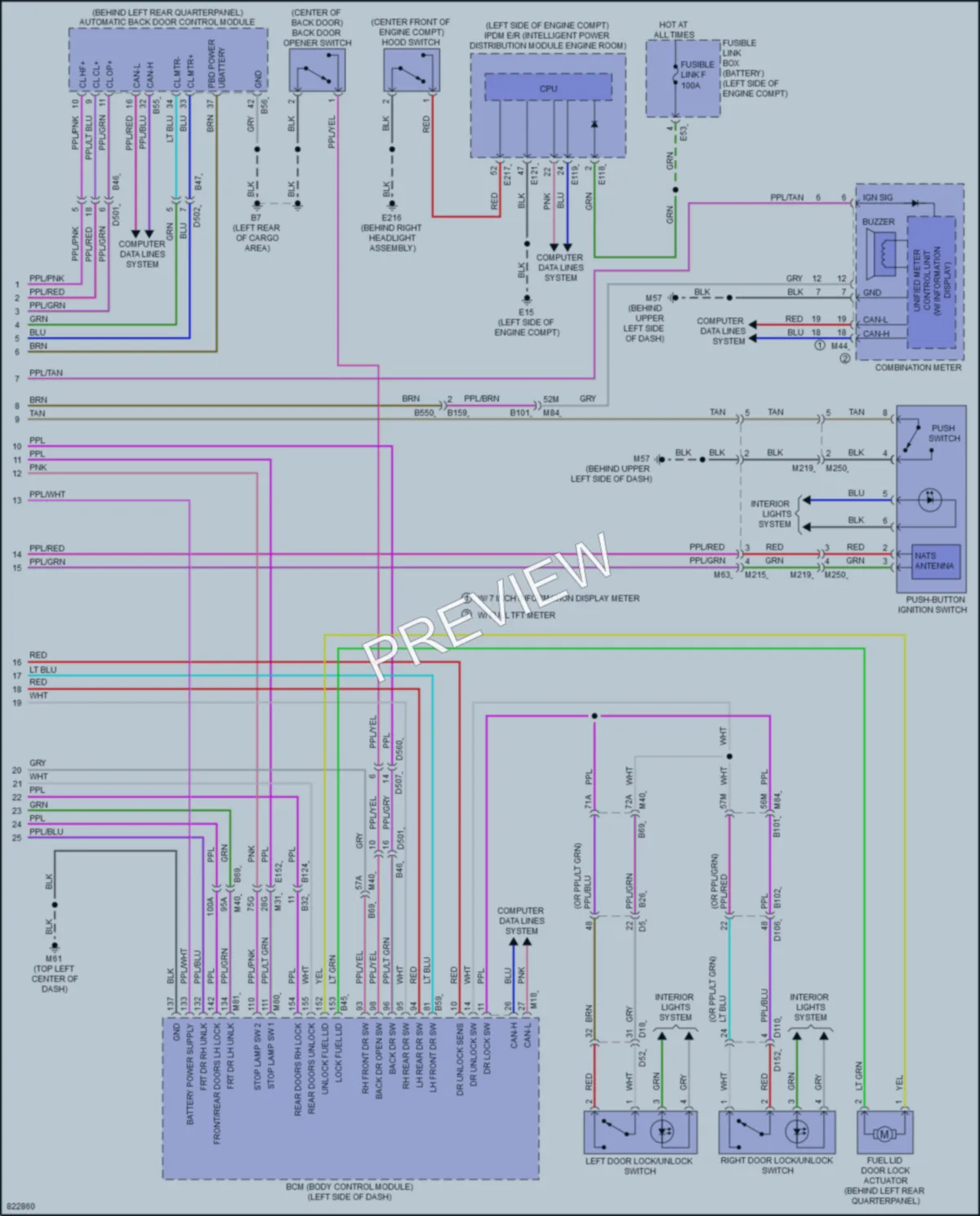2023 Infiniti QX60 Anti Theft wiring diagram preview