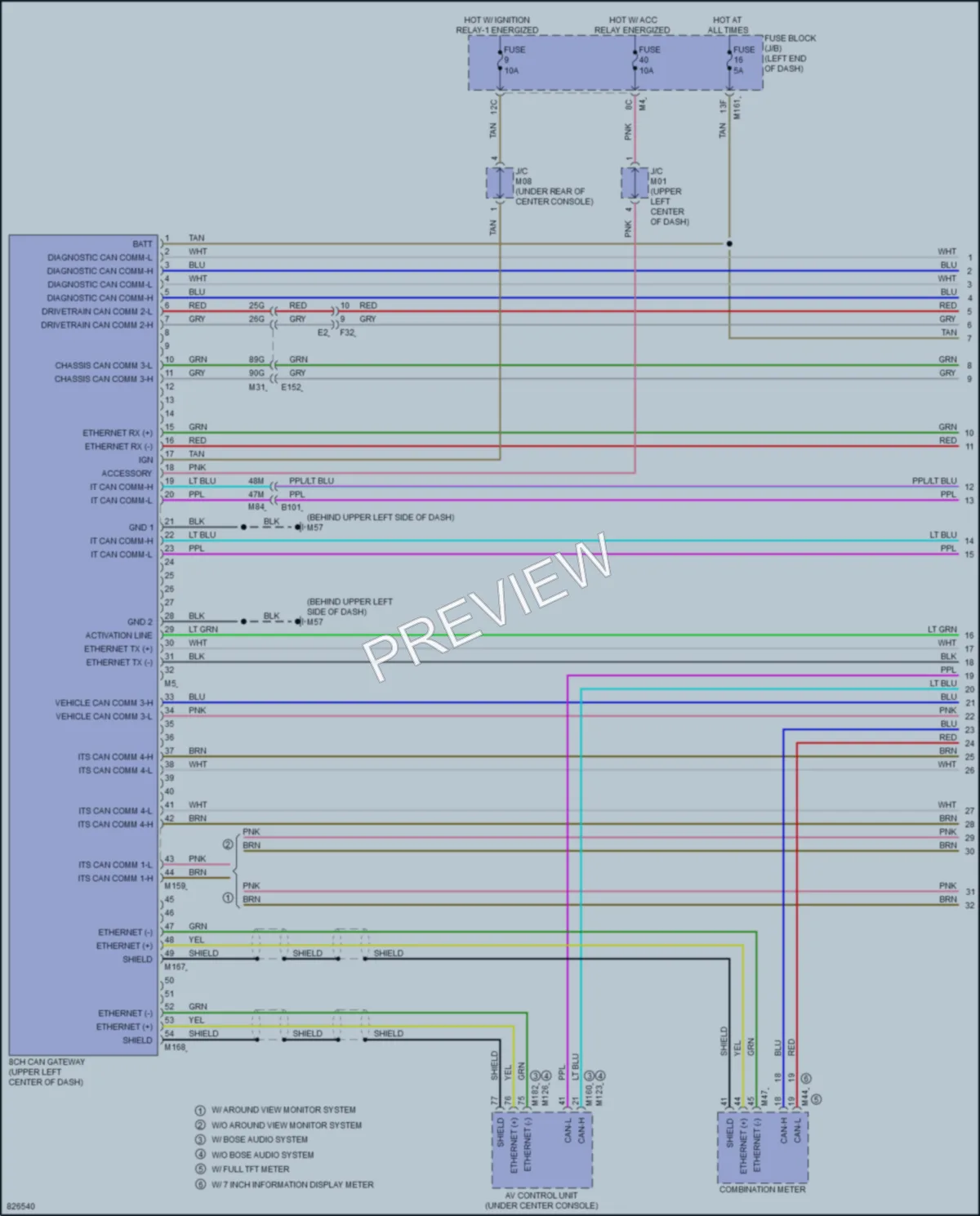 2023 Infiniti QX60 Computer Data Lines wiring diagram preview