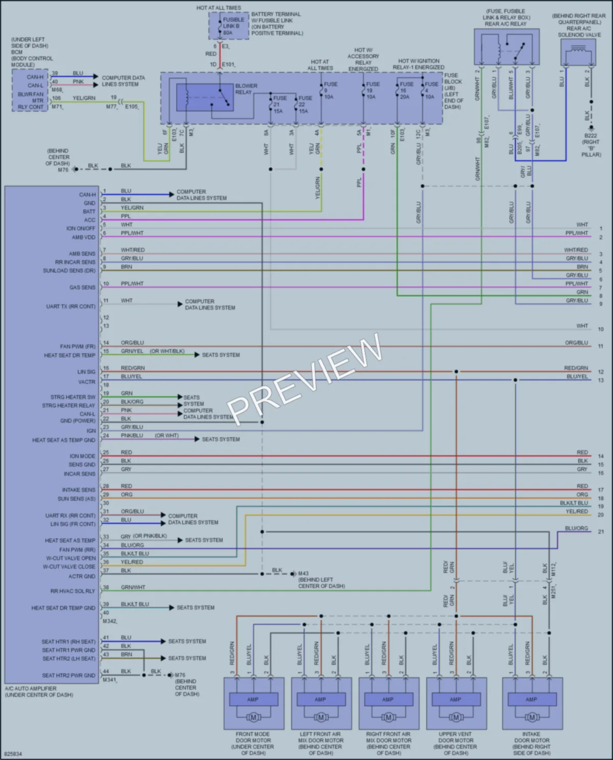 2023 Infiniti QX80 Air Conditioning wiring diagram preview