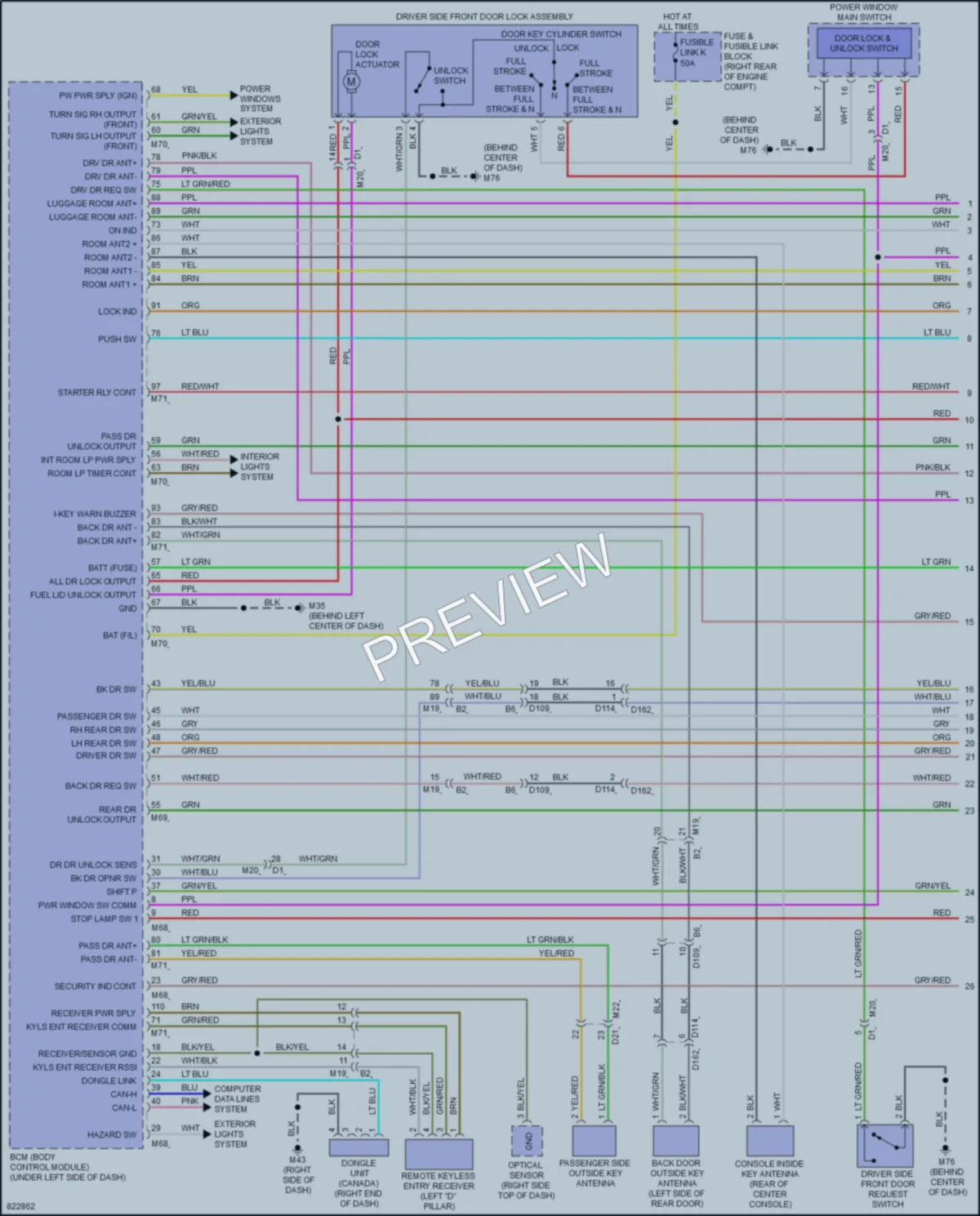 2023 Infiniti QX80 Anti Theft wiring diagram preview
