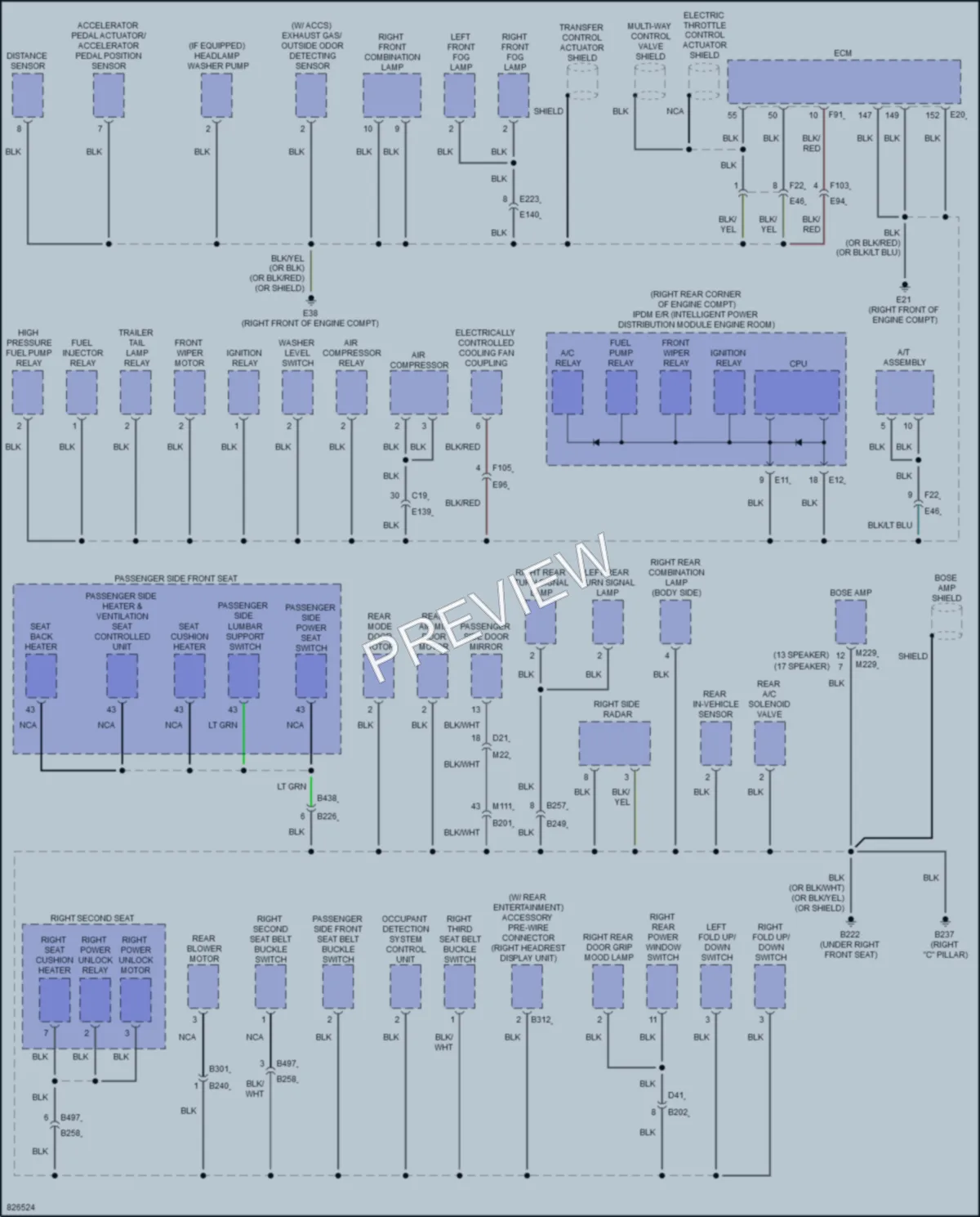 2023 Infiniti QX80 Ground Distribution wiring diagram preview