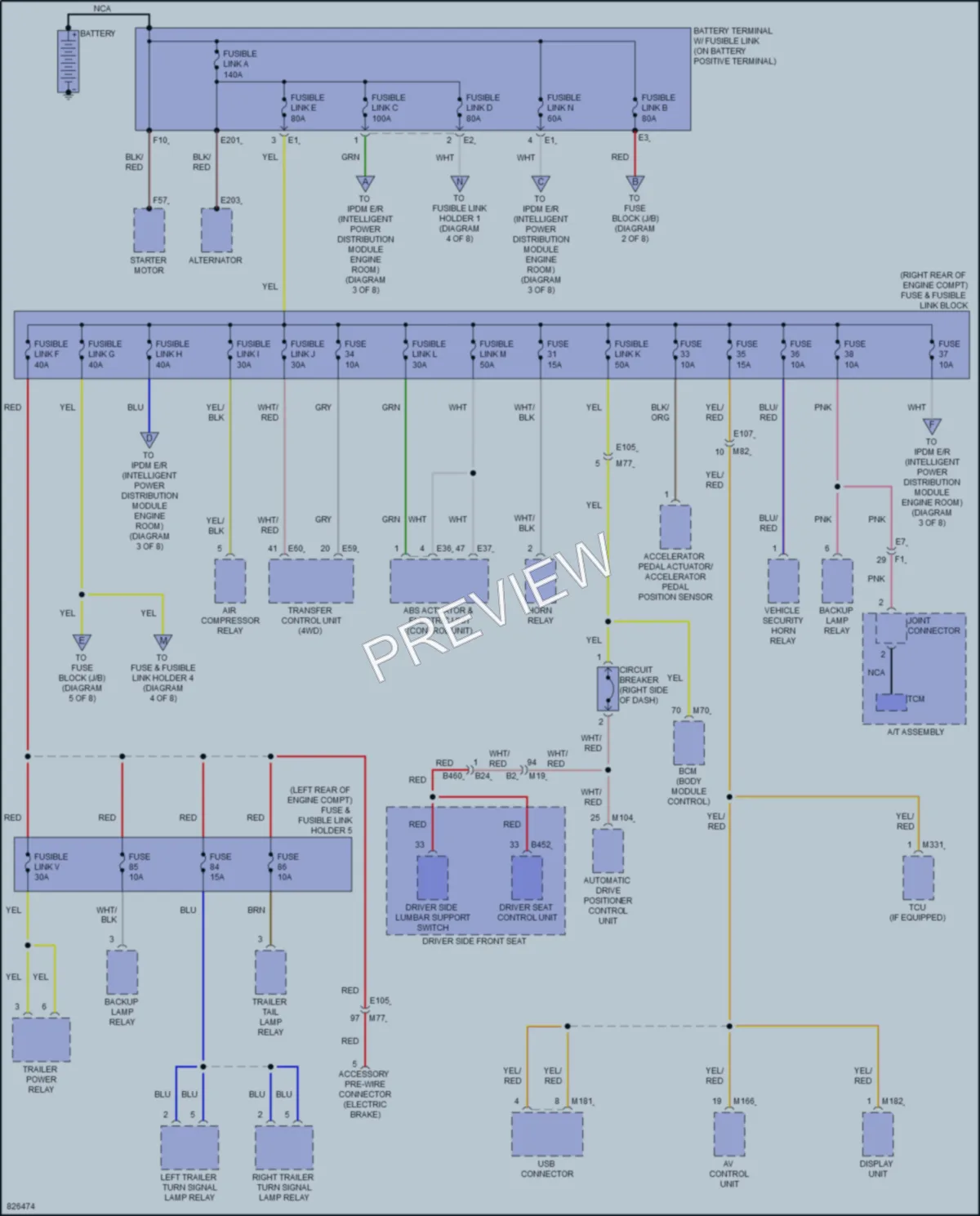 2023 Infiniti QX80 Power Distribution wiring diagram preview