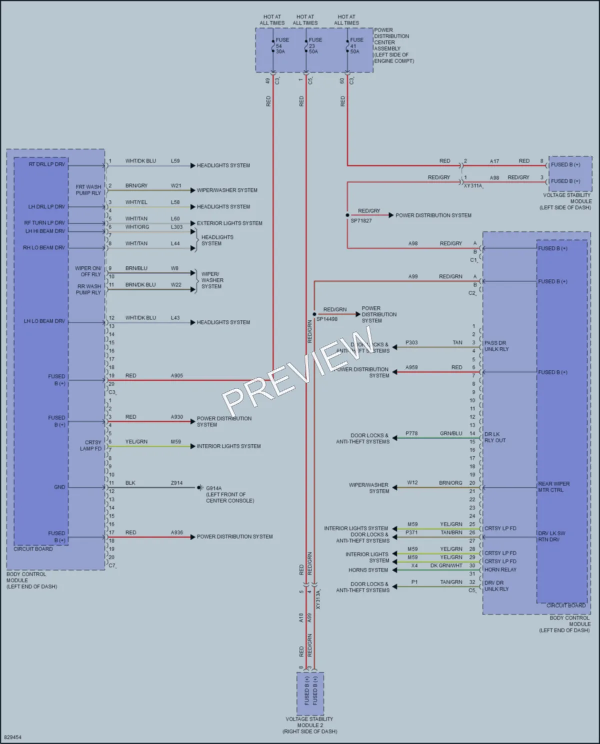 2023 Jeep Cherokee Body Control Modules wiring diagram preview