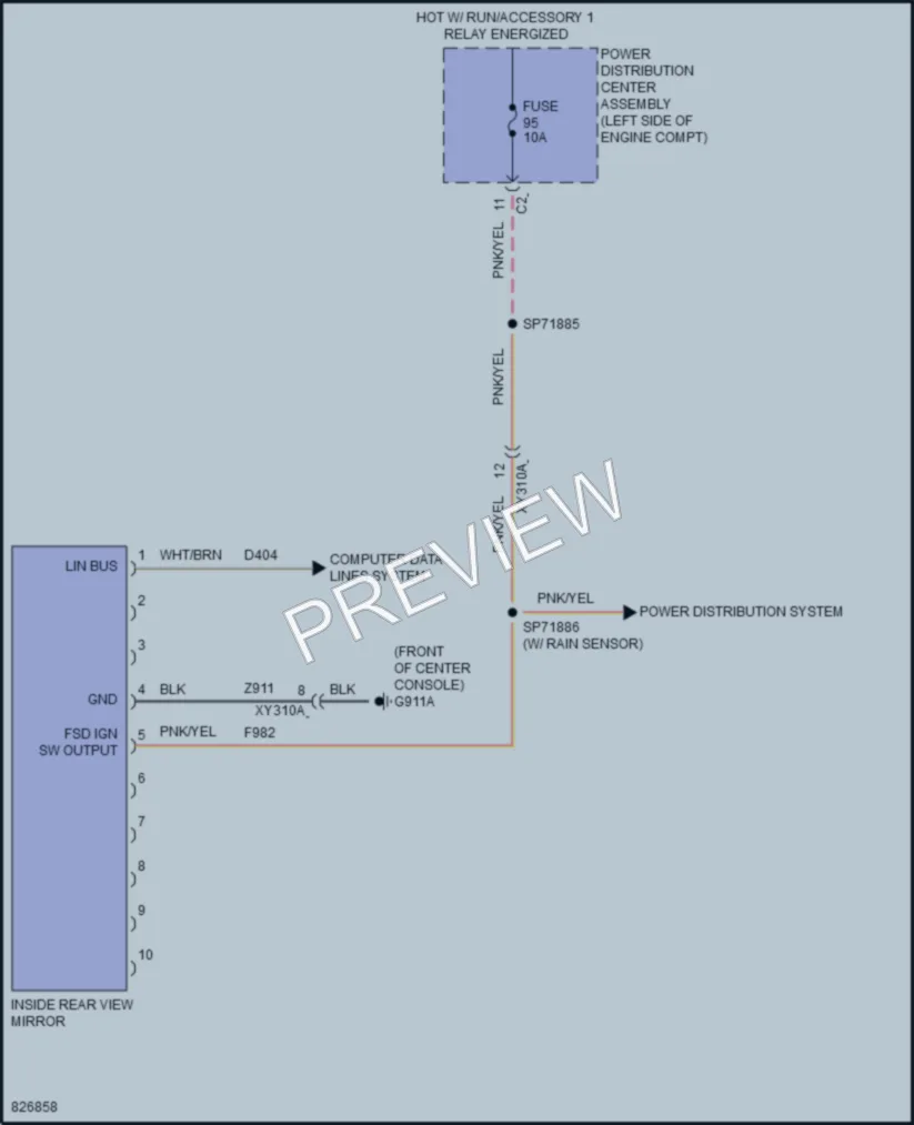 2023 Jeep Cherokee Power Mirrors wiring diagram preview
