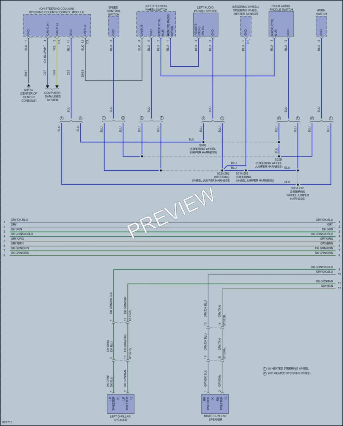 2023 Jeep Cherokee Radio wiring diagram preview