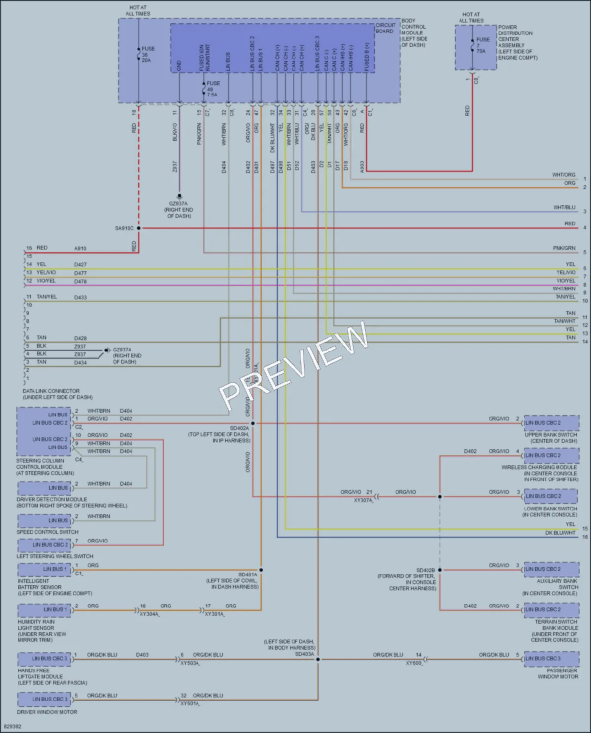 2023 Jeep Compass Computer Data Lines wiring diagram preview