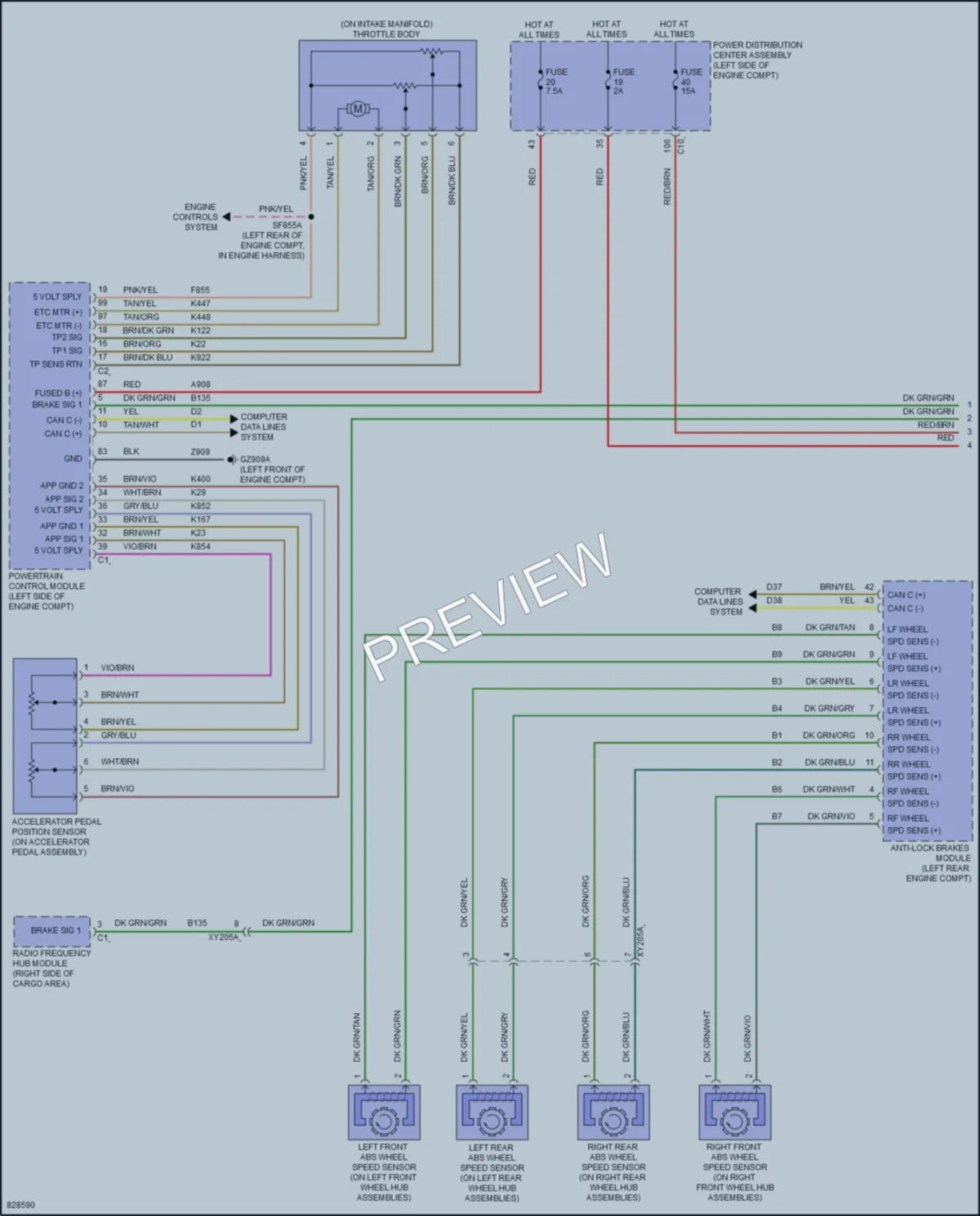 2023 Jeep Compass Cruise Control wiring diagram preview