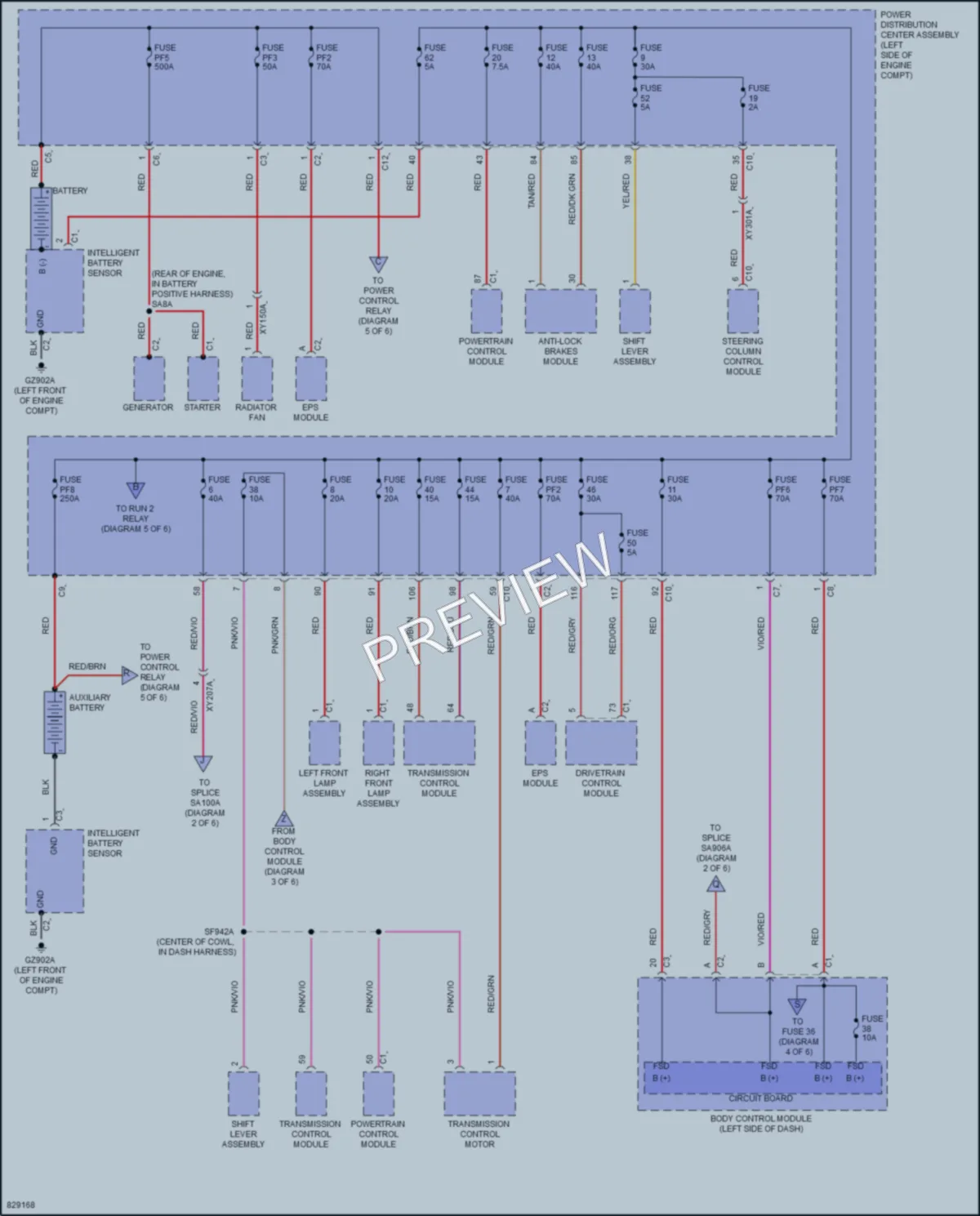 2023 Jeep Compass Power Distribution wiring diagram preview