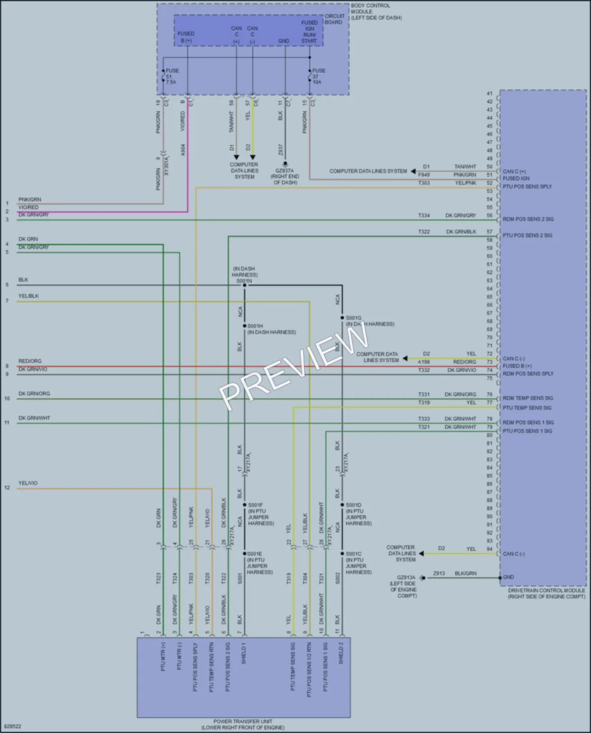 2023 Jeep Compass Transmission wiring diagram preview
