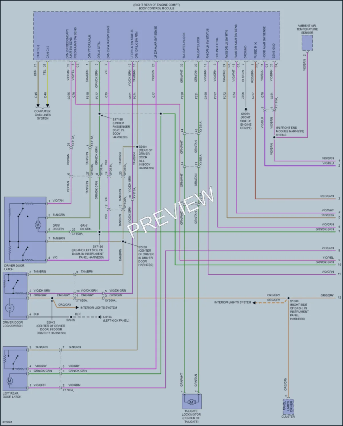 2023 Jeep Gladiator Anti Theft wiring diagram preview