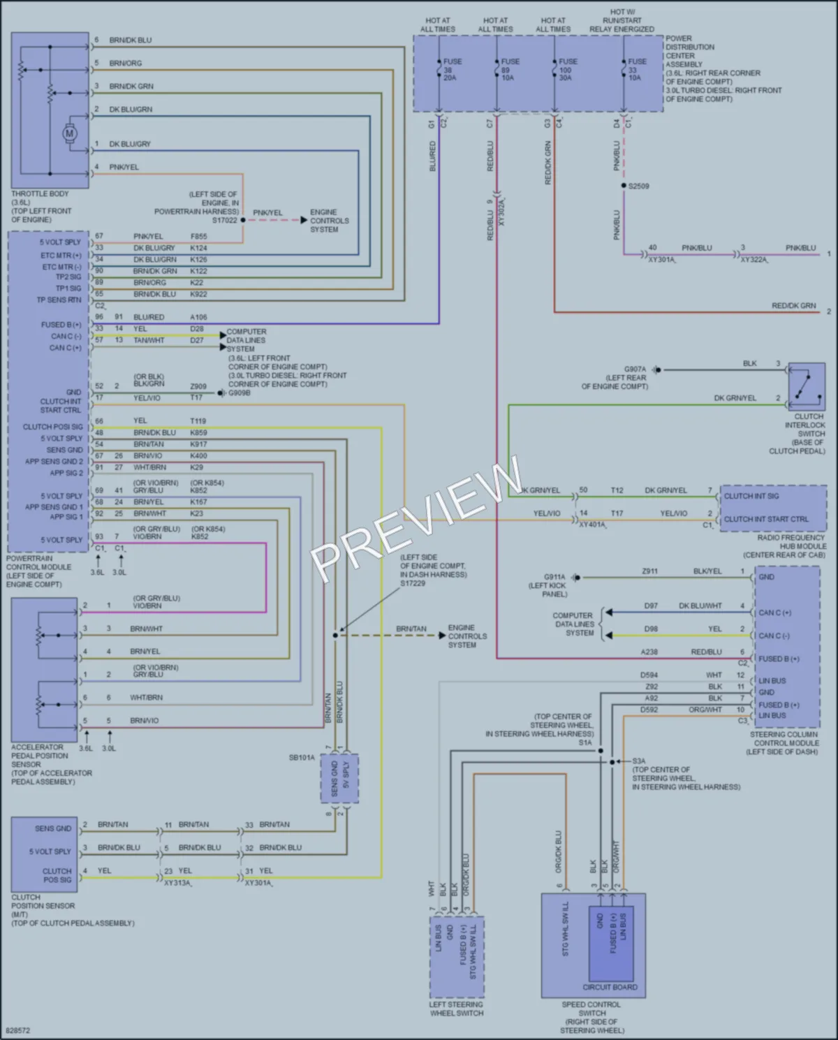 2023 Jeep Gladiator Cruise Control wiring diagram preview