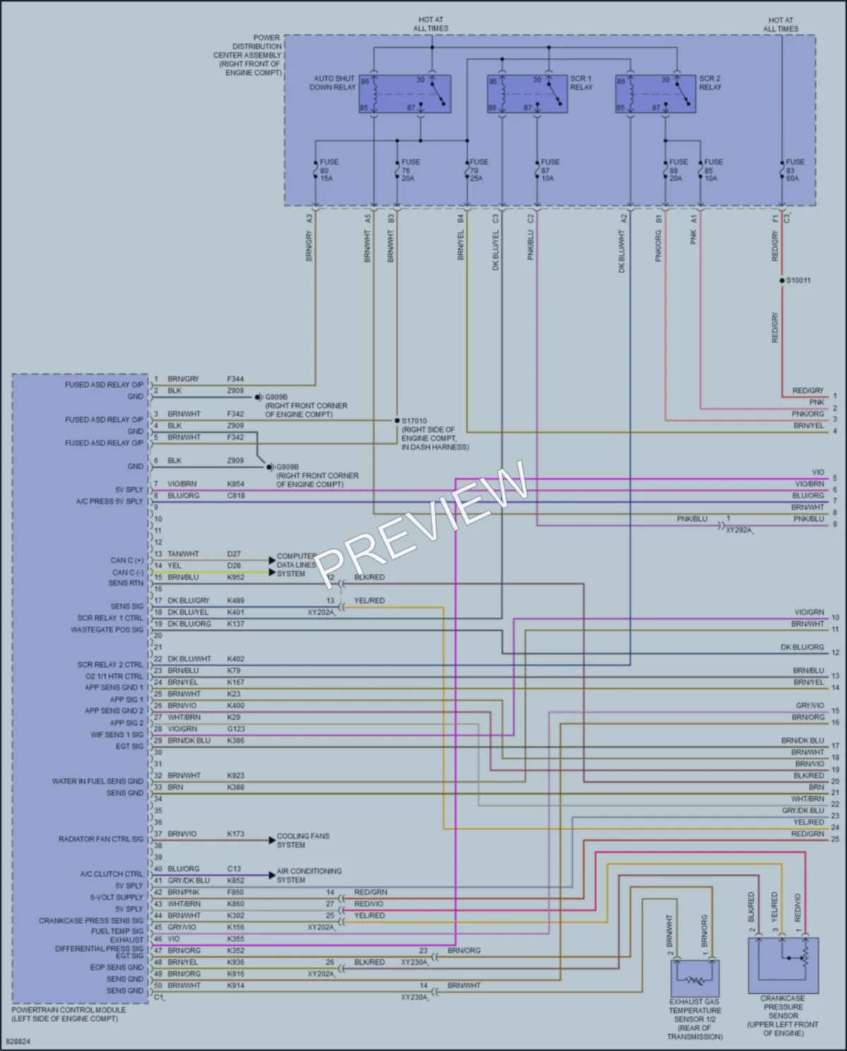 2023 Jeep Gladiator Engine Performance wiring diagram preview