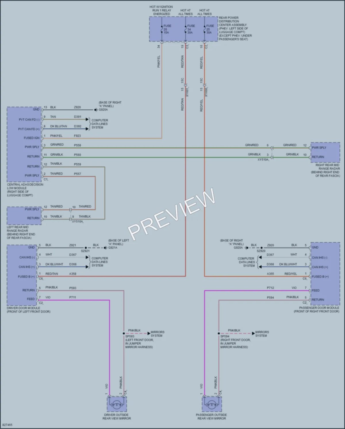 2023 Jeep GrandCherokee Navigation wiring diagram preview