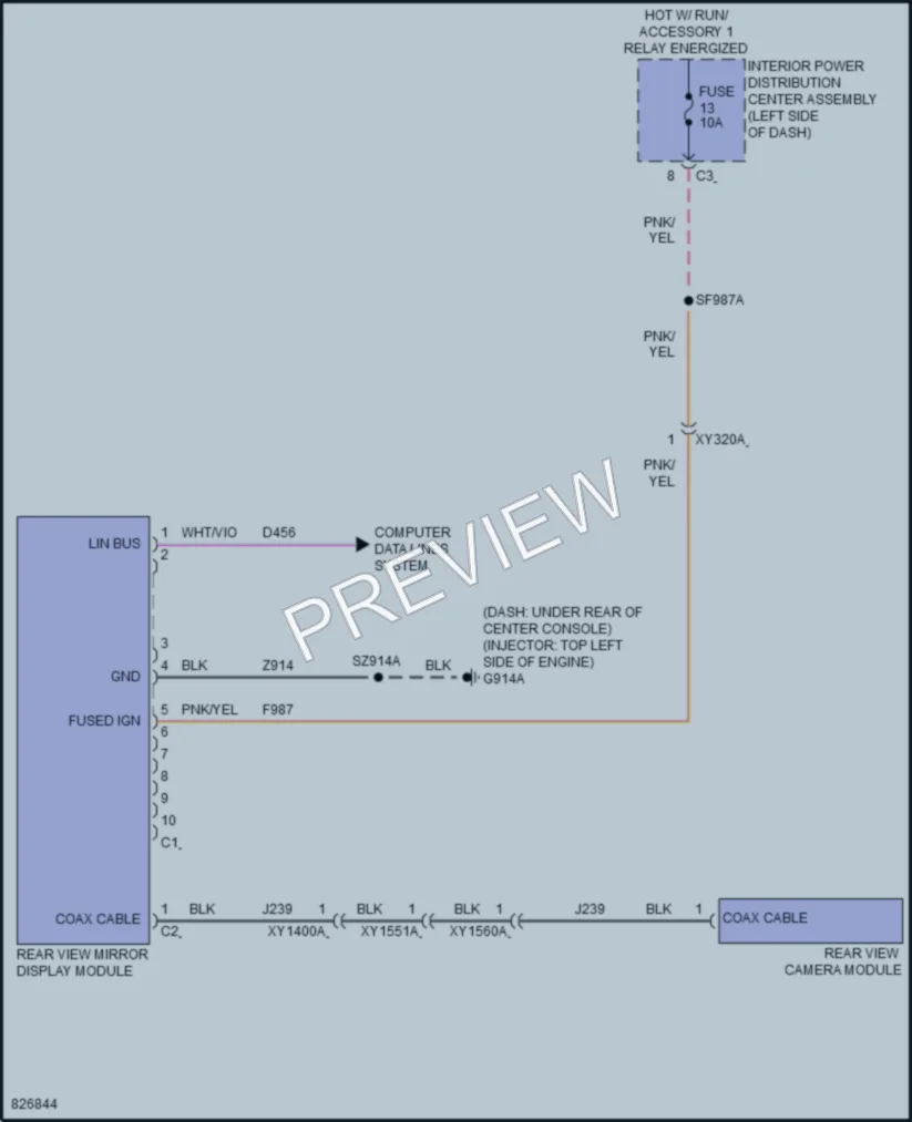 2023 Jeep GrandCherokee Power Mirrors wiring diagram preview