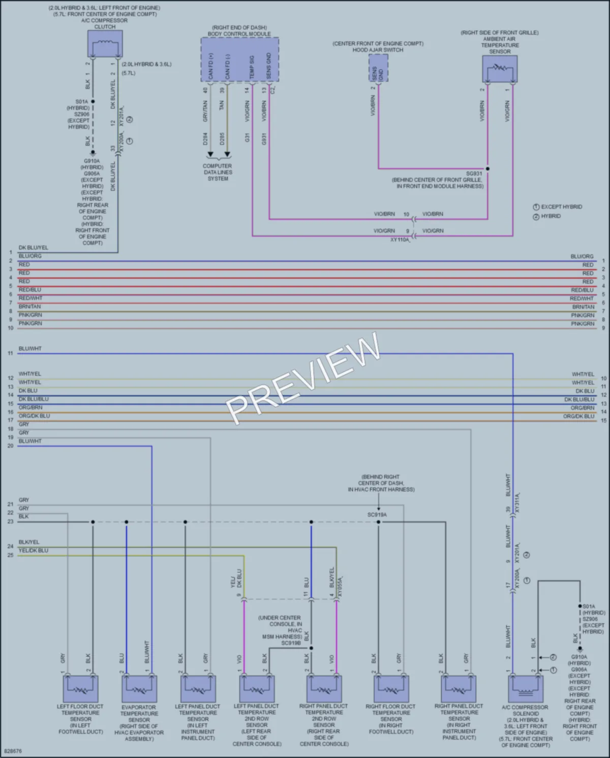 2023 Jeep GrandCherokeeL Air Conditioning wiring diagram preview