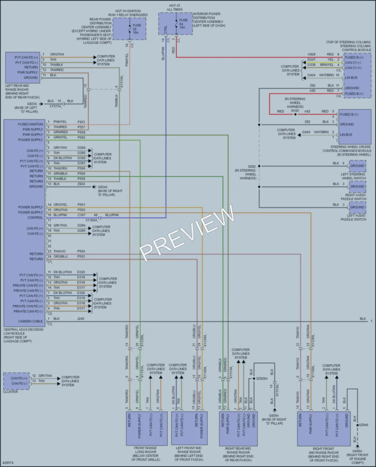 2023 Jeep GrandCherokeeL Cruise Control wiring diagram preview