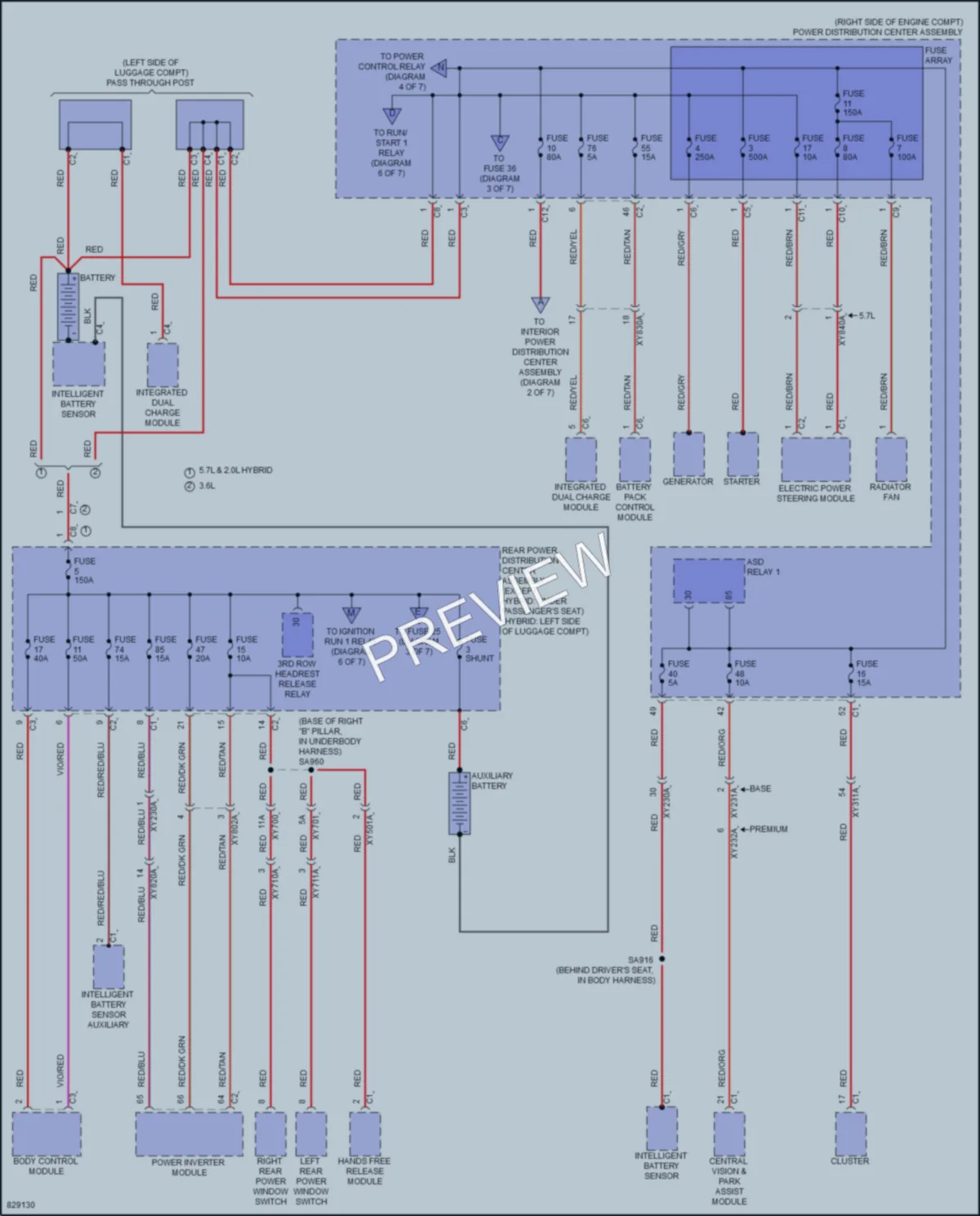 2023 Jeep GrandCherokeeL Power Distribution wiring diagram preview