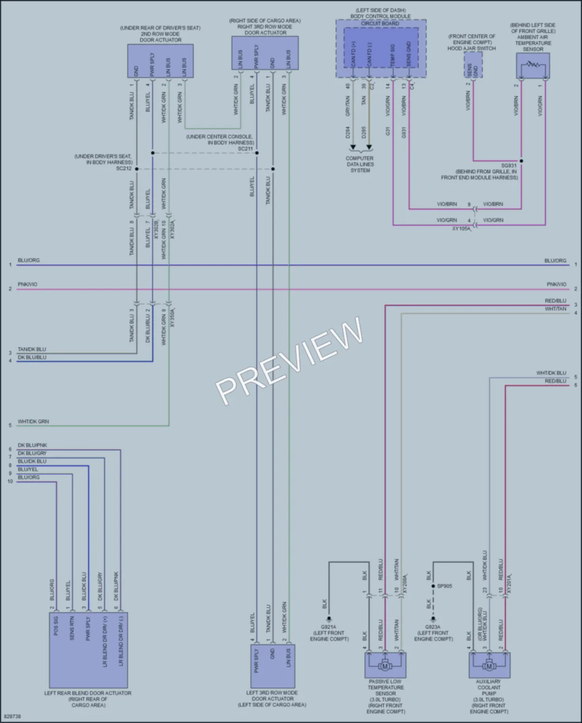 2023 Jeep GrandWagoneer Air Conditioning wiring diagram preview