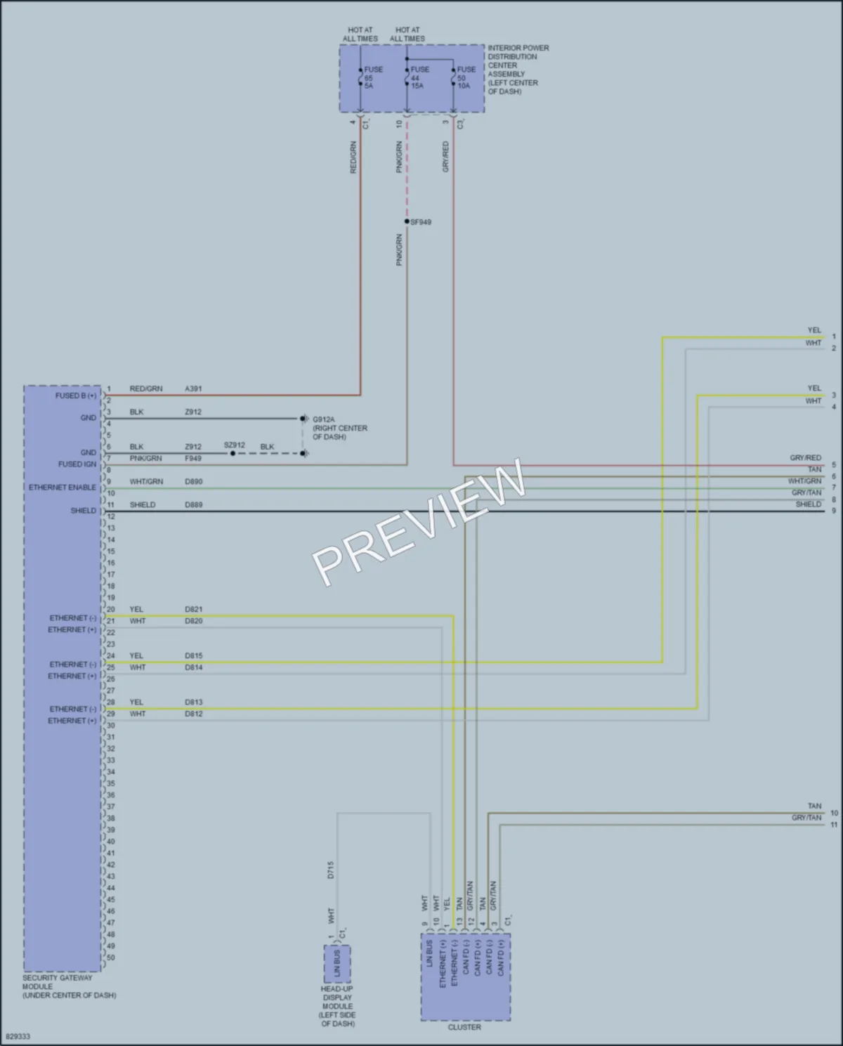 2023 Jeep GrandWagoneer Computer Data Lines wiring diagram preview