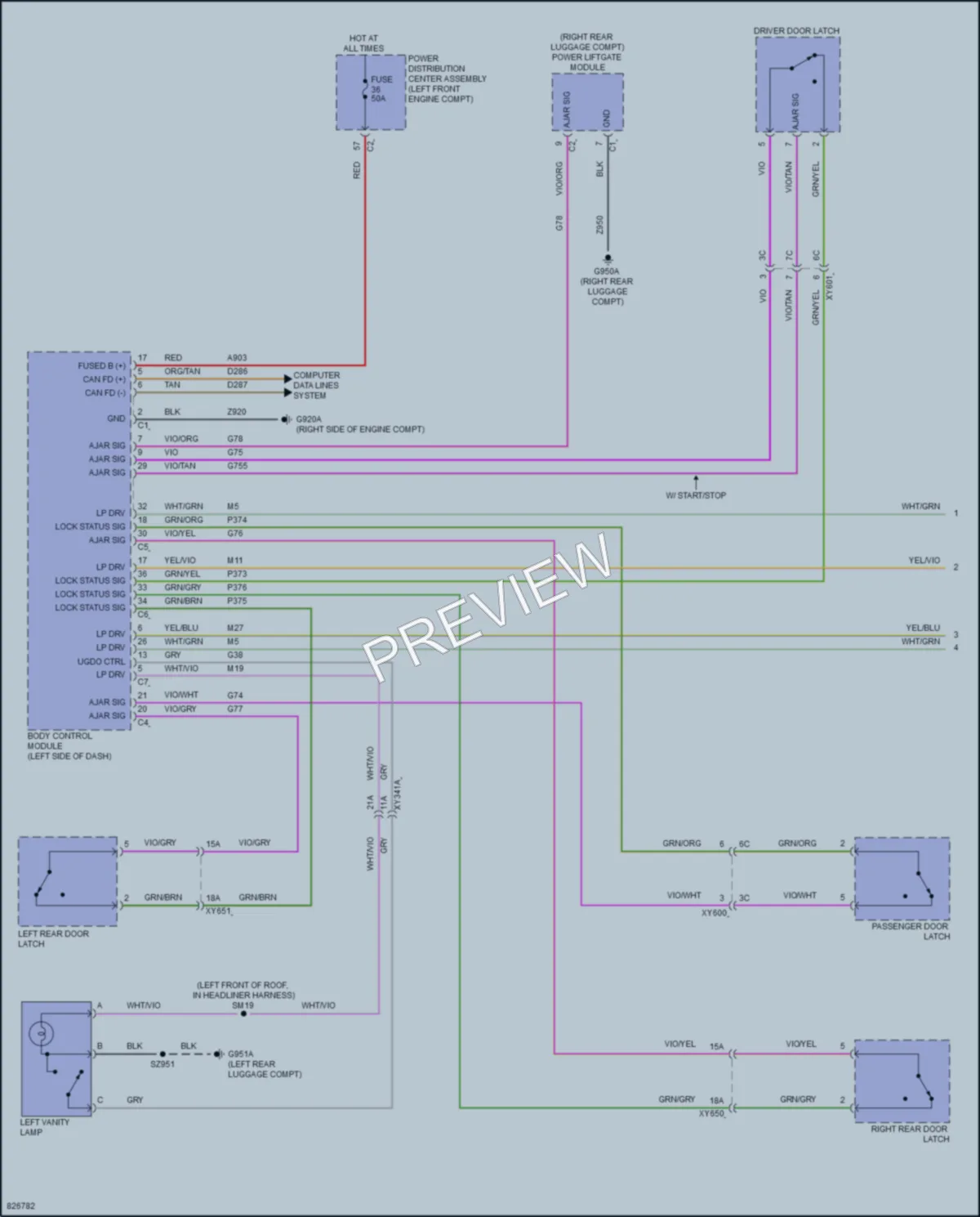 2023 Jeep GrandWagoneer Interior Lights wiring diagram preview