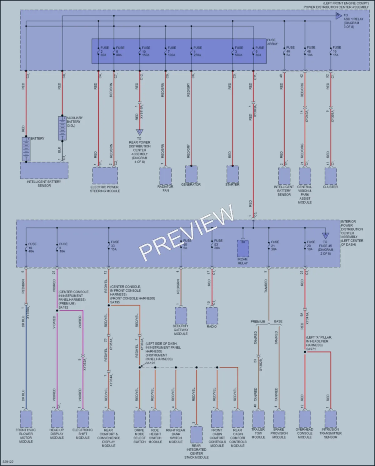 2023 Jeep GrandWagoneer Power Distribution wiring diagram preview
