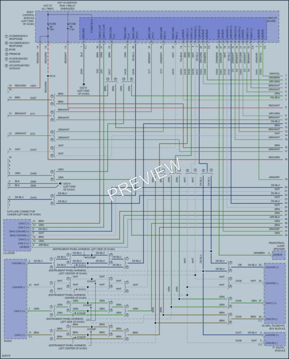 2023 Jeep Renegade Computer Data Lines wiring diagram preview