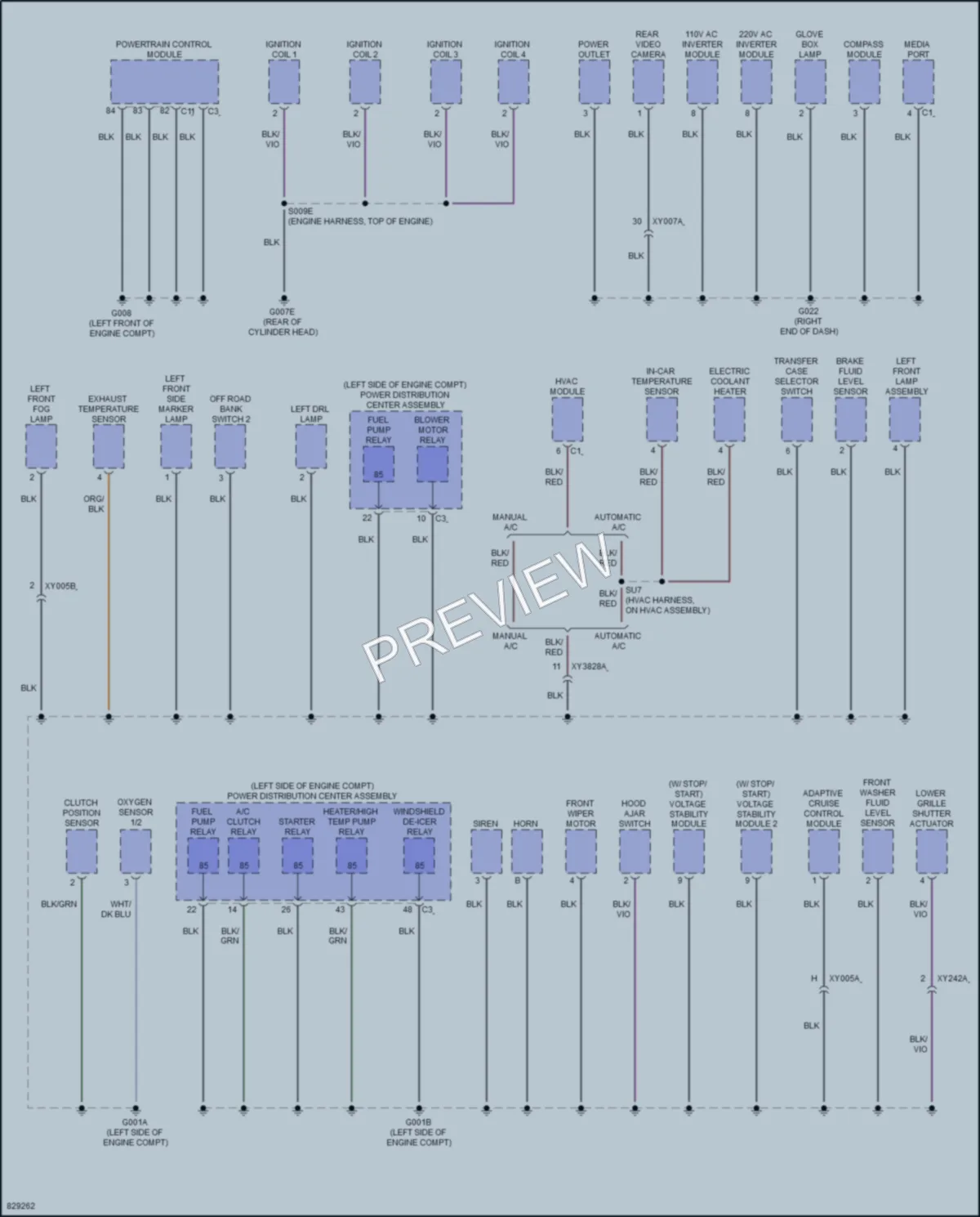 2023 Jeep Renegade Ground Distribution wiring diagram preview