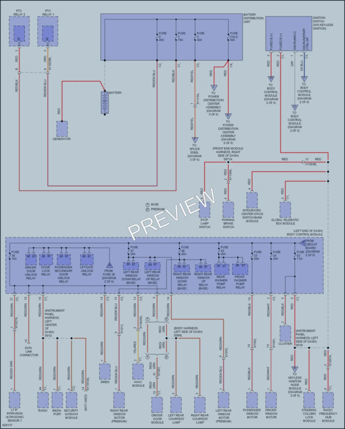 2023 Jeep Renegade Power Distribution wiring diagram preview