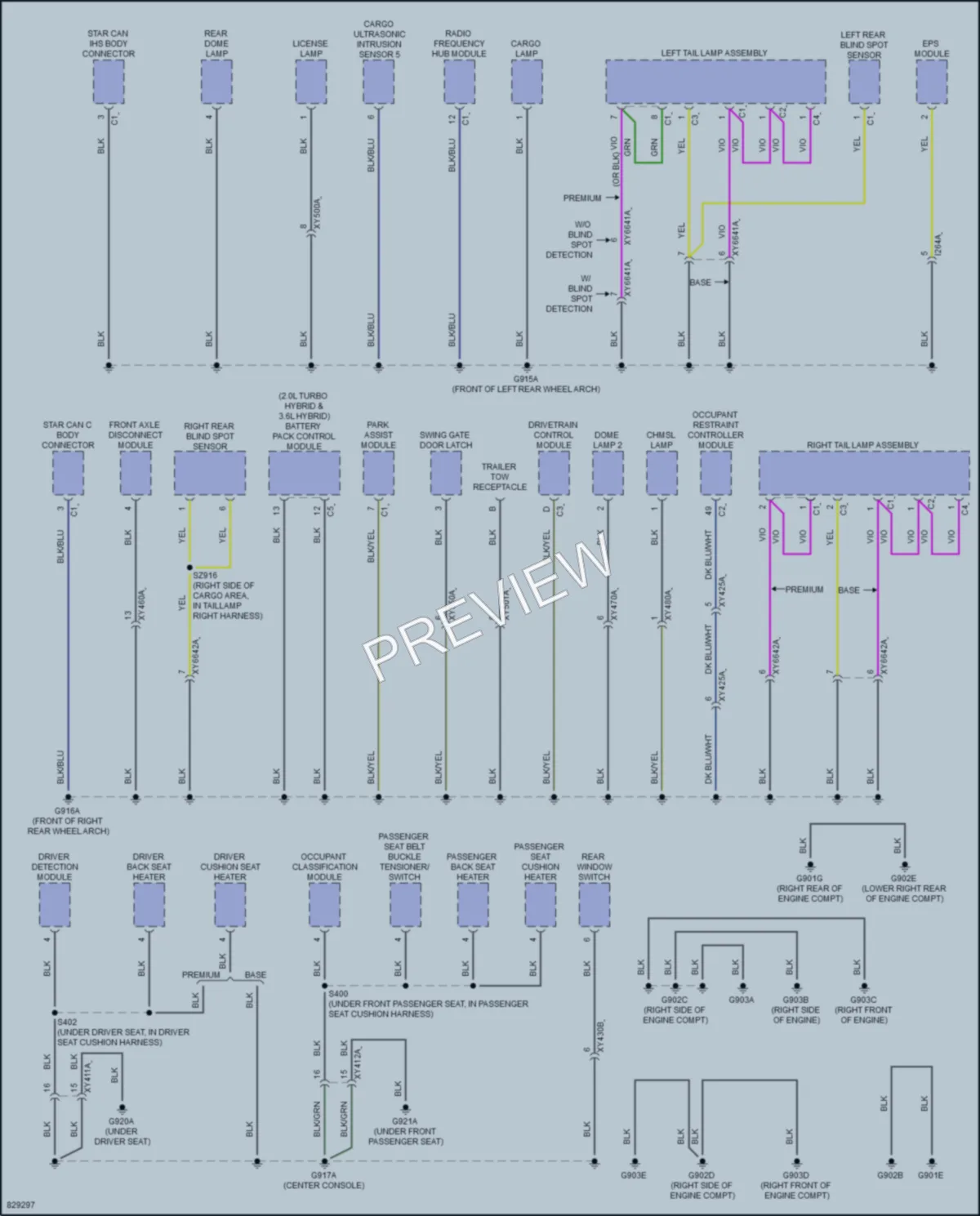 2023 Jeep Wrangler Ground Distribution wiring diagram preview