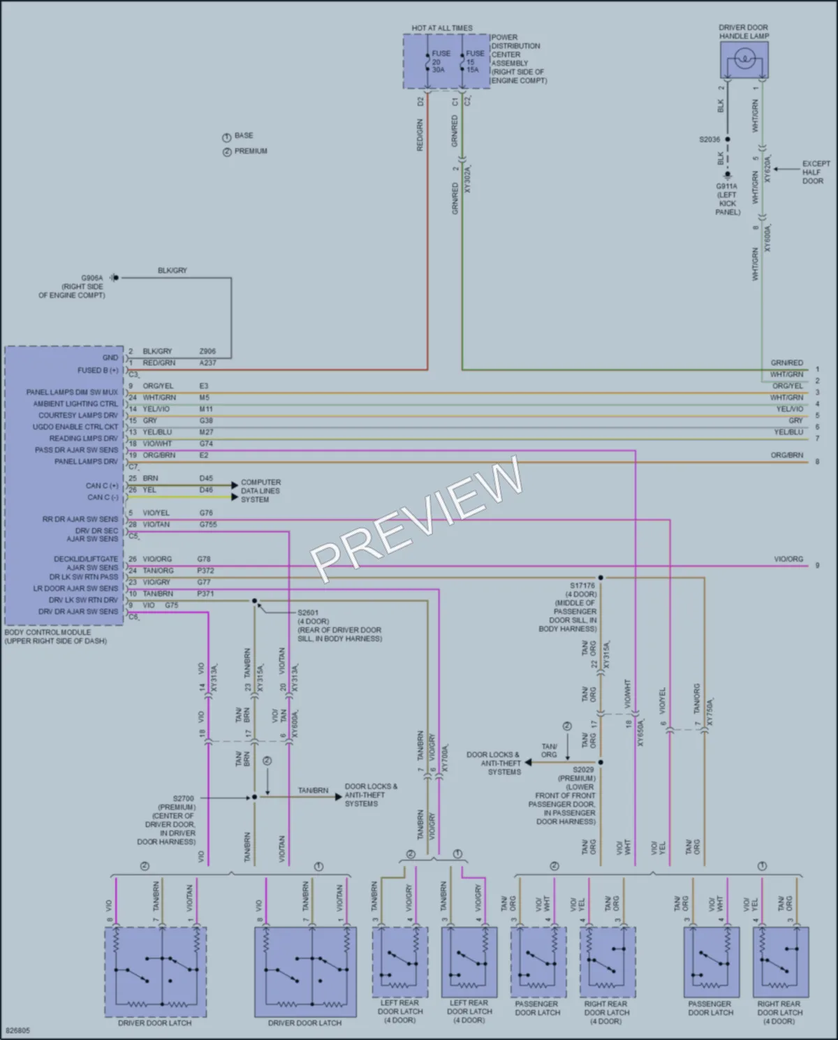 2023 Jeep Wrangler Interior Lights wiring diagram preview