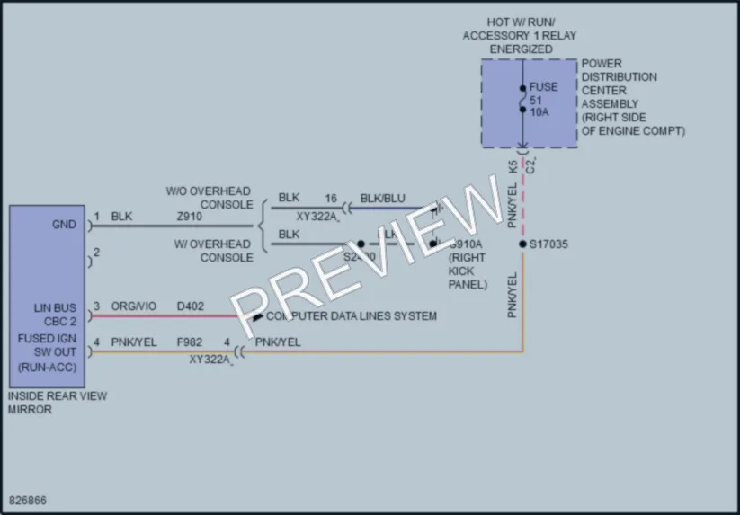 2023 Jeep Wrangler Power Mirrors wiring diagram preview